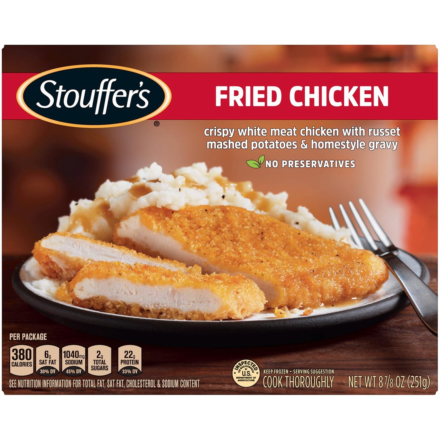Amazon.com: Stouffer's Fried Chicken Frozen Meal : Grocery & Gourmet Food