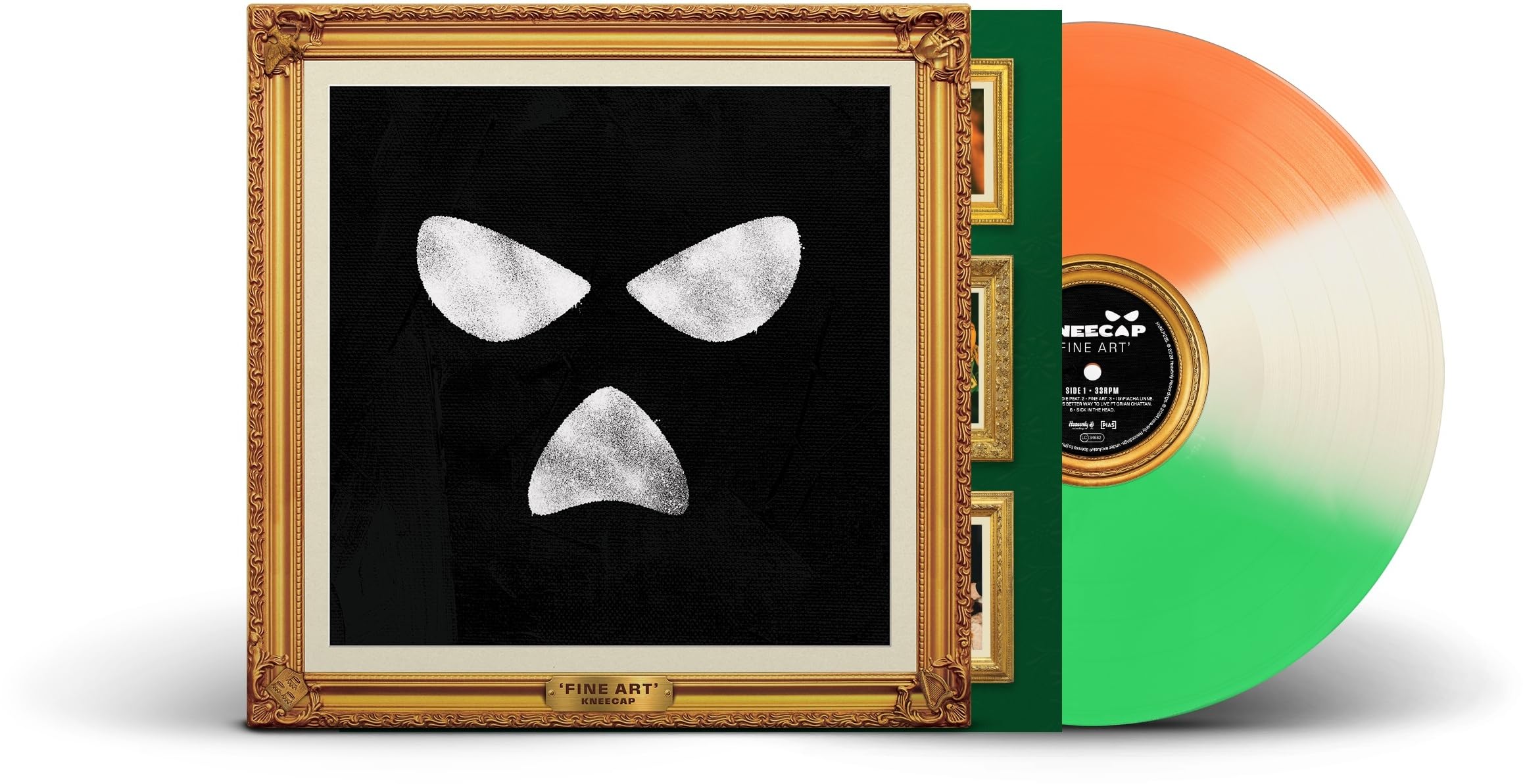 Kneecap Fine Art LP Green White Orange Tricolour Limited Edition Vinyl Digital