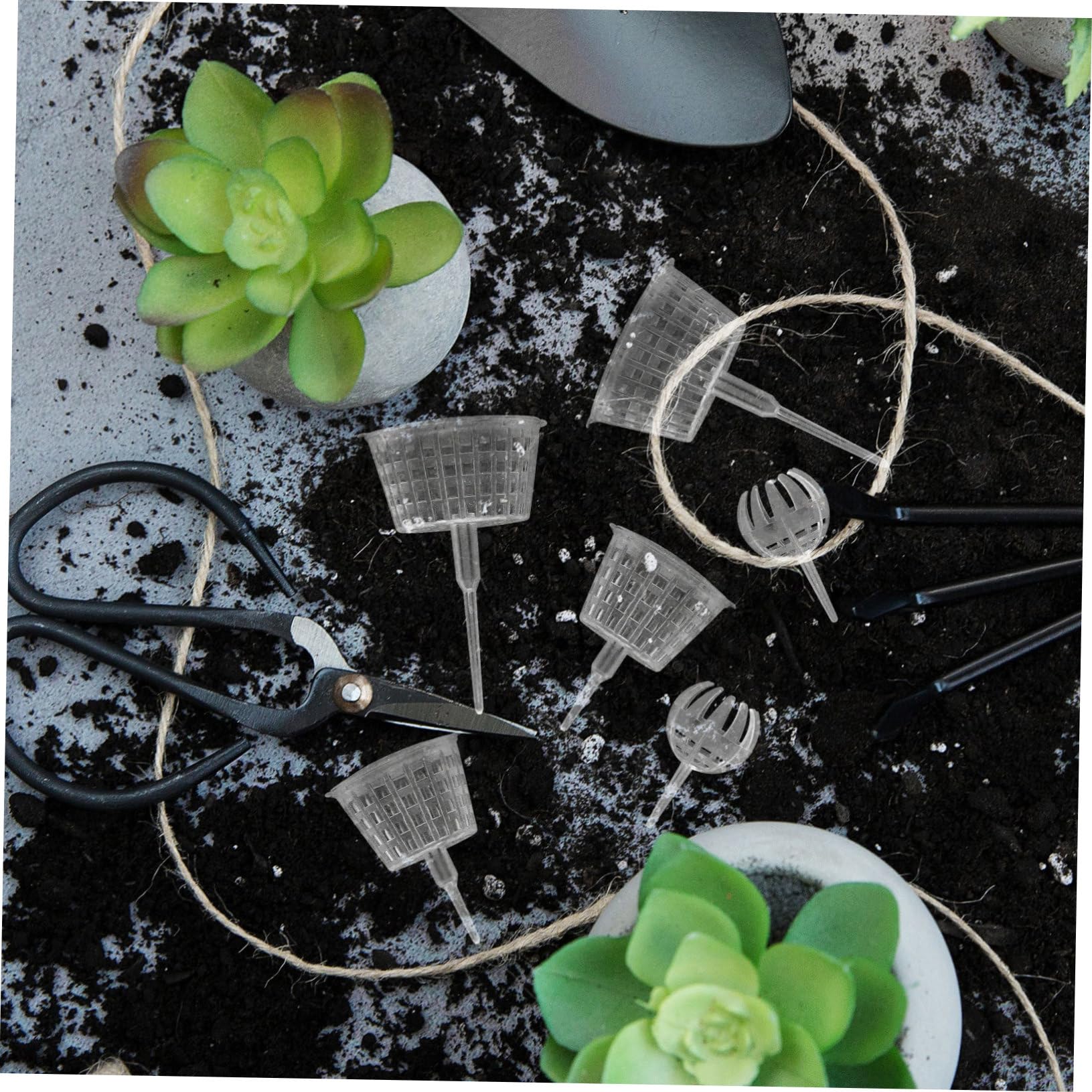 Toyvian 15 Pièces Boîtes de Fertilisation Plastique pour Plantes Bonsai Bacs avec Couvercle Outils de Jardinage Pratiques et Réutilisables