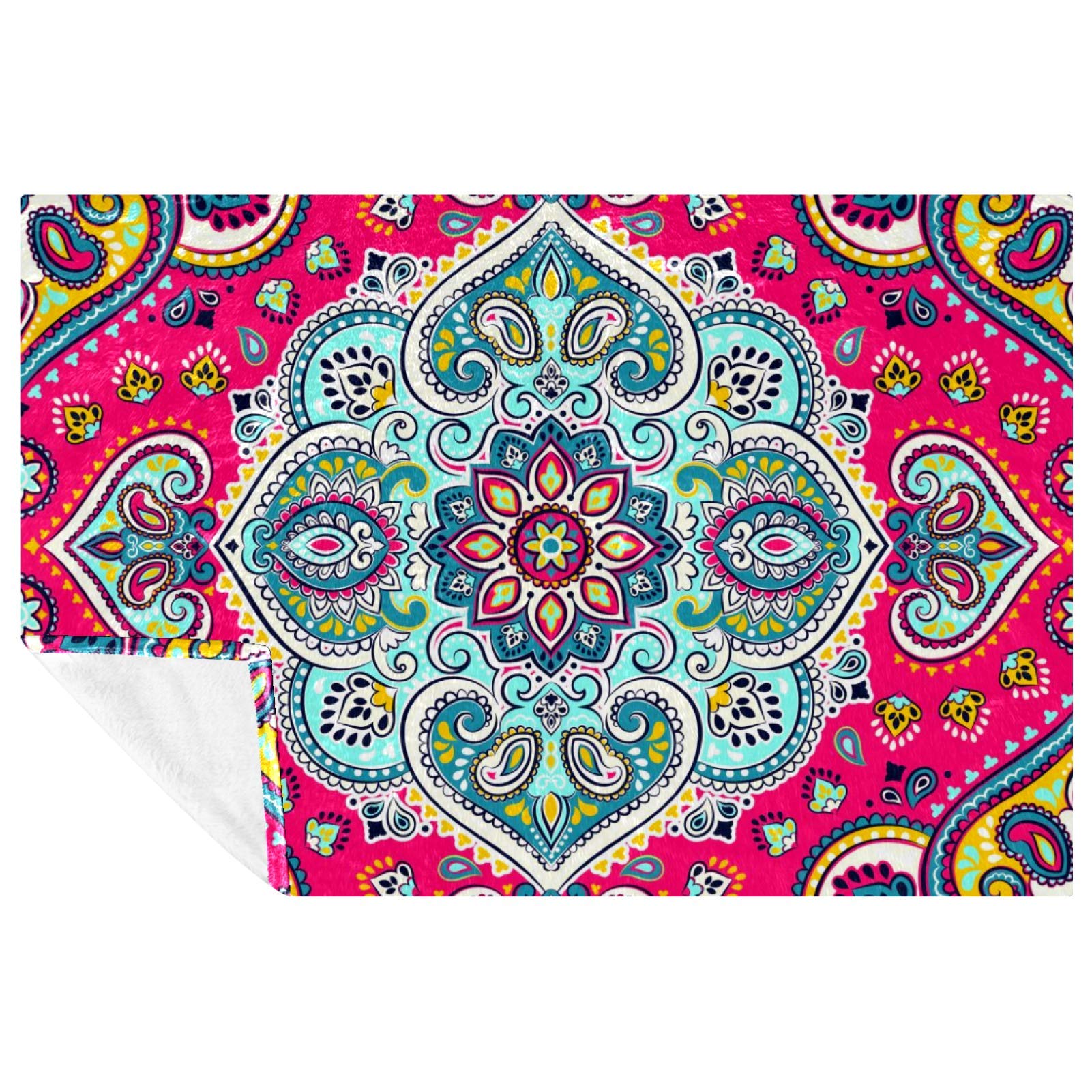 Couverture douce haut de gamme vintage 150x100 cm pour lit