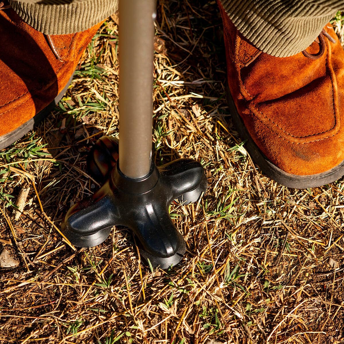 InnovaGoods® Bâton de marche extensible, bâton de marche extensible avec LED, alarme et main mécanique, bâton de marche avec 6 niveaux de hauteur réglable et 4 points d'appui.