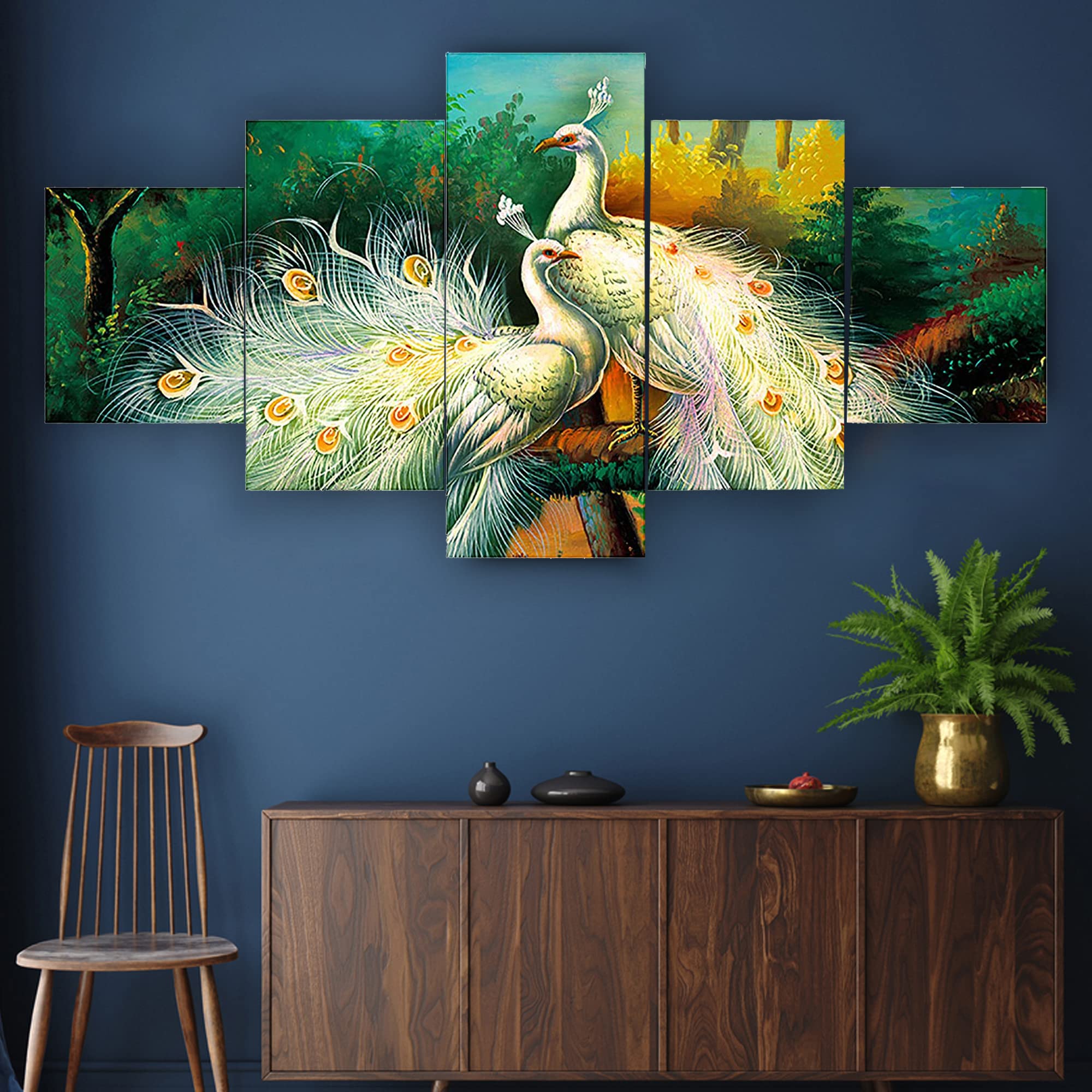 BRANDEX.Set of Five Framed Painting for Wall Decoration, 3D Paintings for Home Decoration, Paintings for Living Room, Bedroom Big Size (125 X 60 CM) RA10