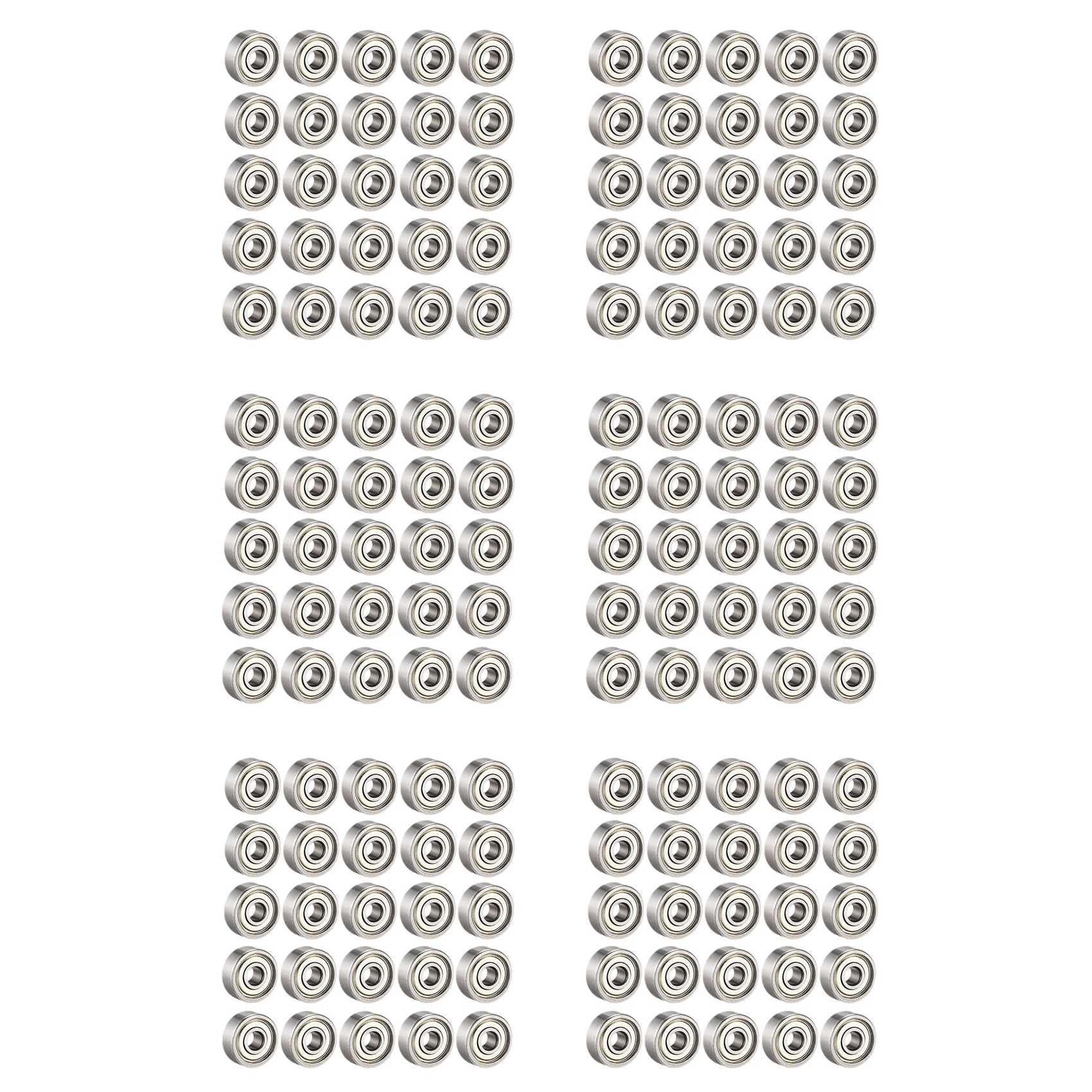 Jnchdghwa Silver 150Pcs 608 Zz Ball Bearings, Metal Double Shielded Miniature Deep Groove Skateboard Ball Bearings (8Mm X 22Mm X 7Mm)