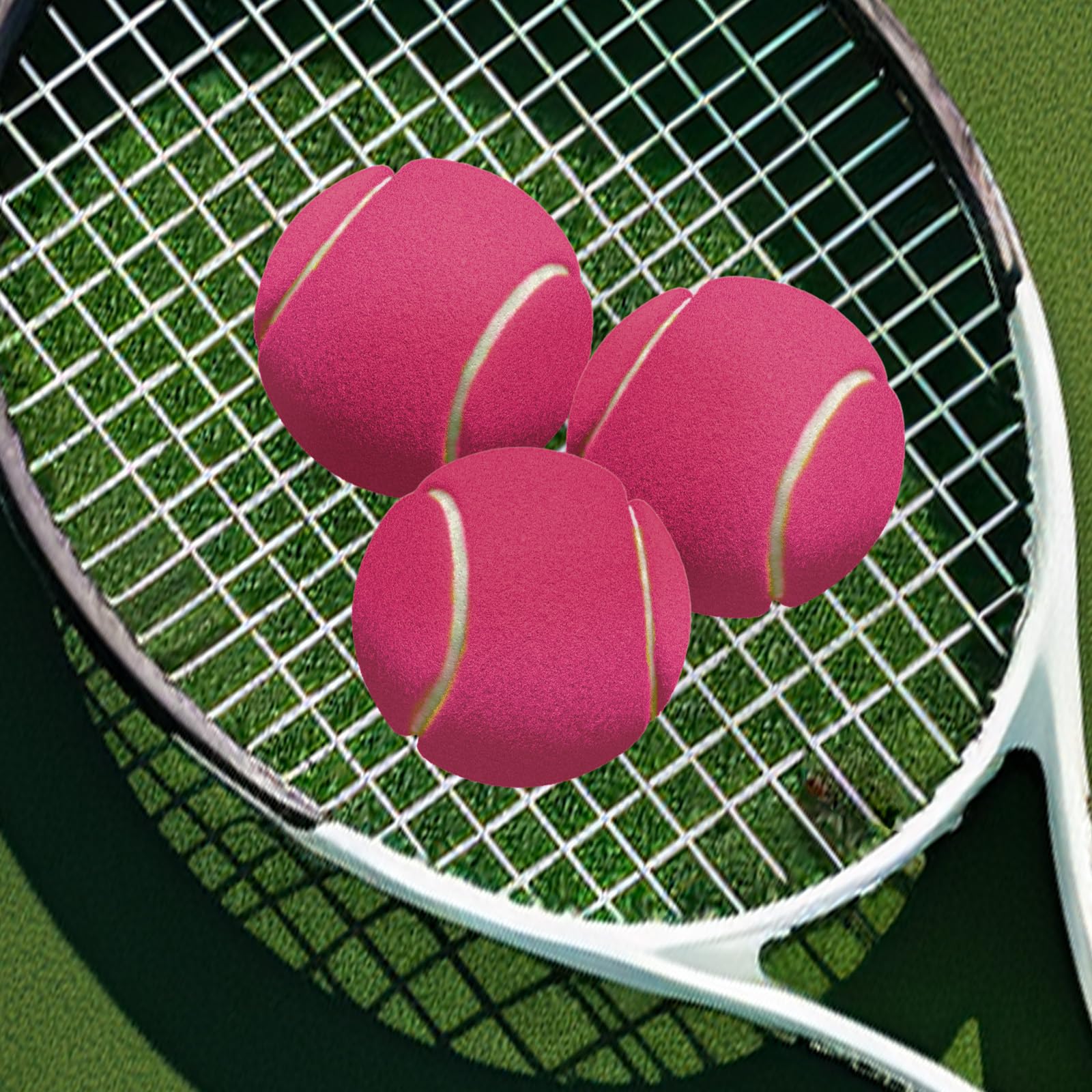 12/18/30/60 Pack Tennis Balls, Training Tennis Balls, Pet Dog Playing Balls, Practice Tennis Balls with Mesh Bag and Shock absorbers for Transport and Beginner Training