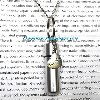 Cremation Permanent Urn Grandpa Cremation Locket,Urn Necklace Jewelry -Grandpa Cremation Necklace Jewelry - Ashes Necklace Jewelry - Memorial Jewelry