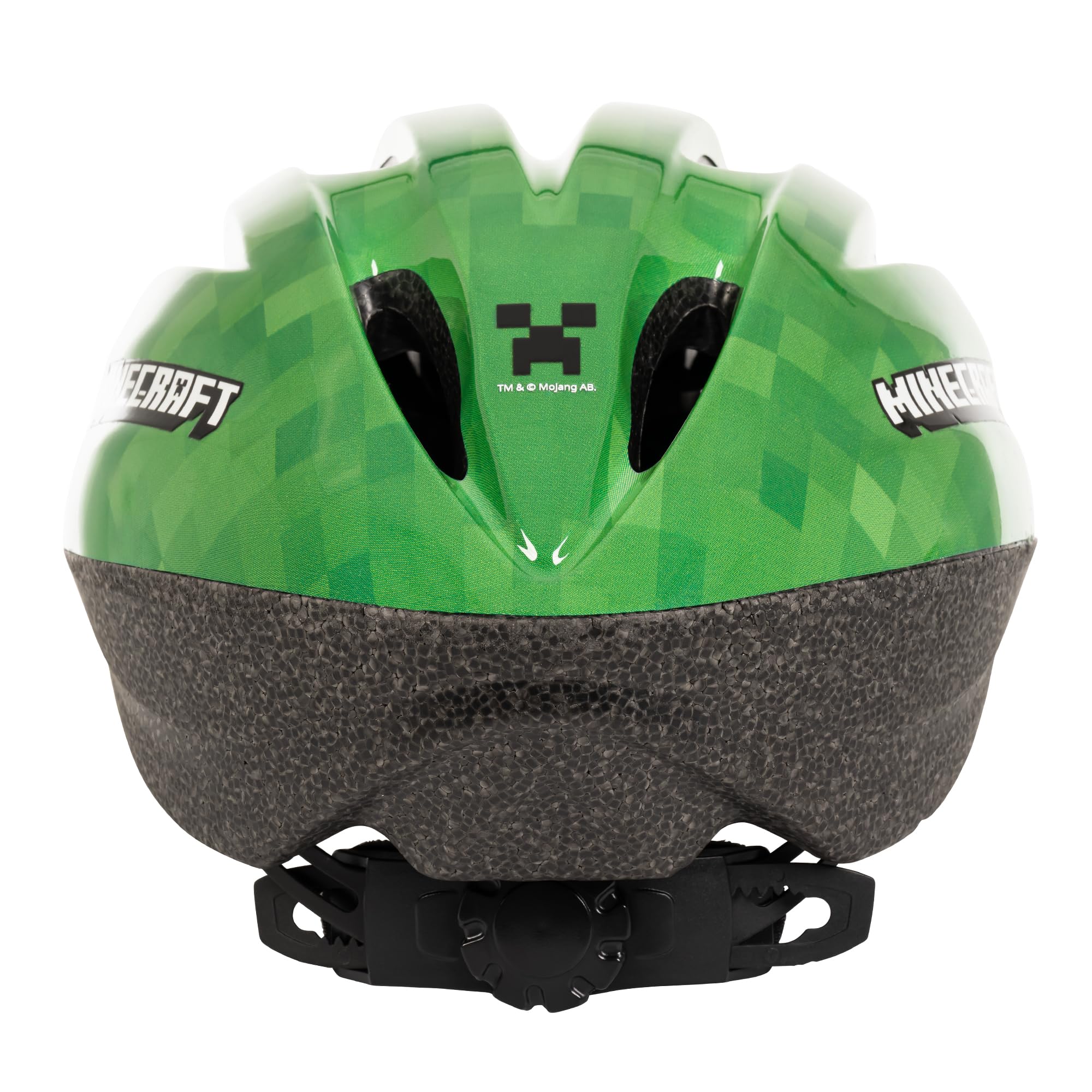 Minecraft Casque de vélo pour Enfants - Design Officiel Creeper - Casque de sécurité réglable pour garçons et Filles à partir de 3 Ans - Protection légère pour Tour de tête de 50 à 54 cm Huffy