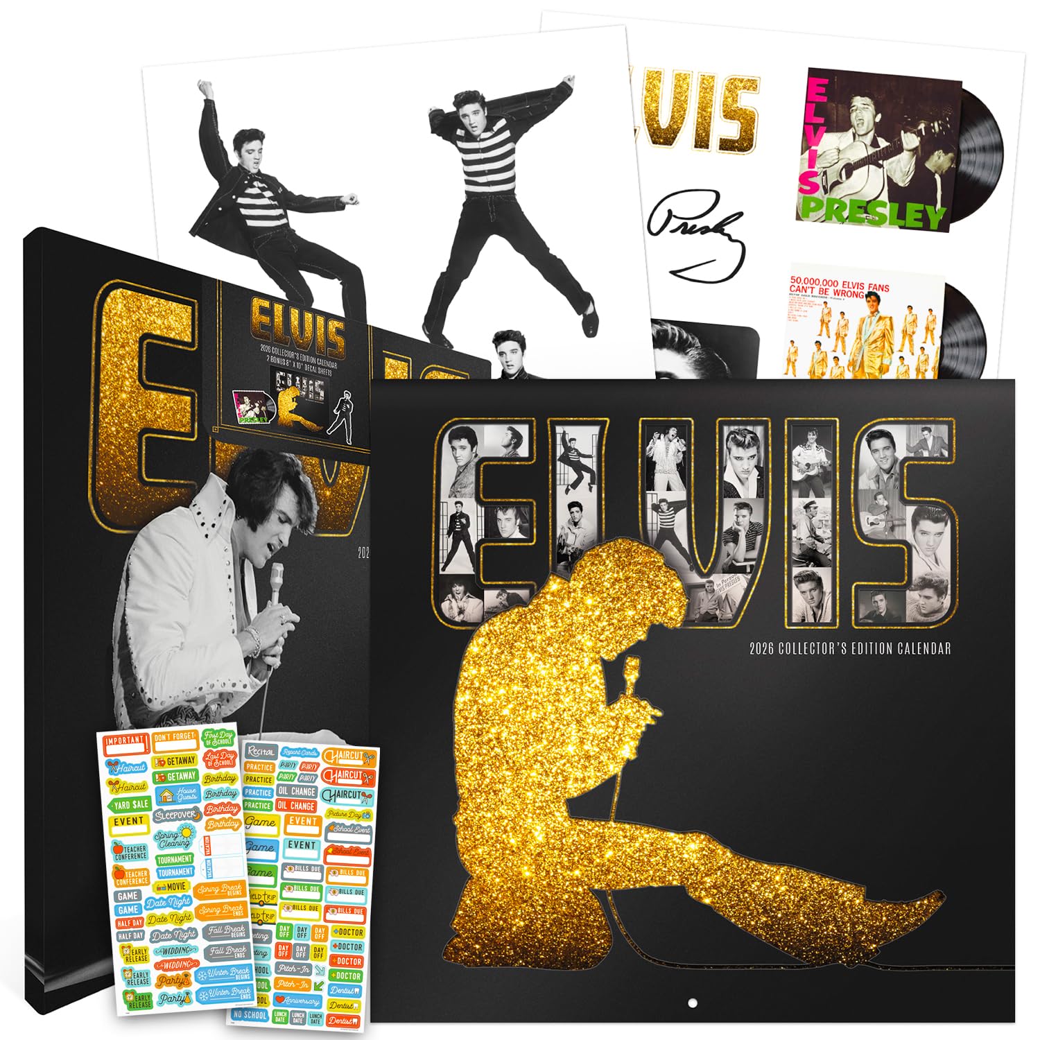 Amazon | Elvis Presley カレンダー 2026年 - デラックス2026年 キング