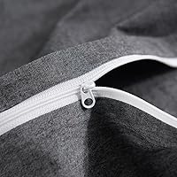 Vista 255 de NEXHOME PRO Funda de edredón Twin XL 100% algodón lavado, transpirable, duradera, texturizada, similar al lino, juego de ropa de cama para el hogar