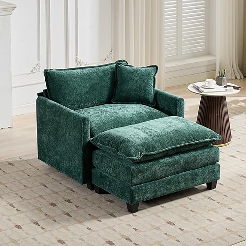 Miniatura 21 de Modernos y acogedores sofás seccionales para sala de estar, cómodos sofás seccionales verdes, sofá para sala de estar, sofás y sofás (negro,