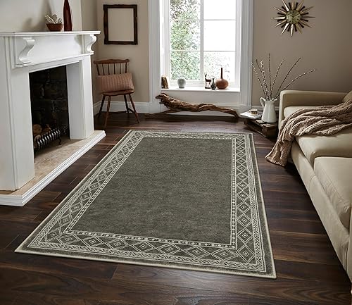 Miniatura 5 de Lahome Alfombras modernas con bordes de 6 x 9 pies para dormitorio, ultra finas y suaves, antideslizantes, resistentes a las manchas, lavables a