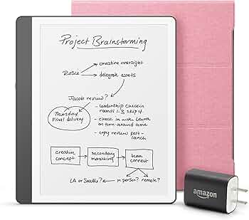 Kindle Scribe(16GB)プレミアムペン、保護シート、ケース付き Amazon.com: New Amazon Kindle Scribe Essentials Bundle