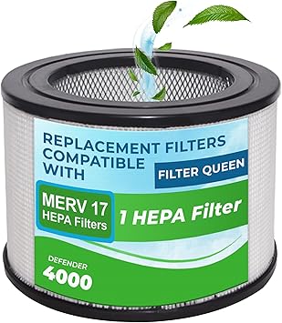 Breathe Naturally Replacement Filters Compatible With Filter Queen Defender 4000 Series Air Purifier - Thumbnail 3