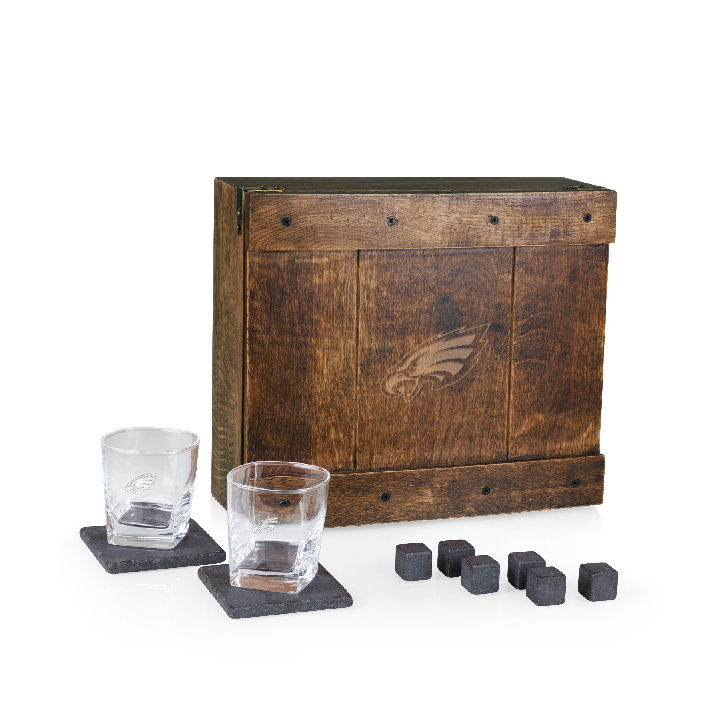 PICNIC TIME Philadelphia Eagles Whiskey Box Gift Set