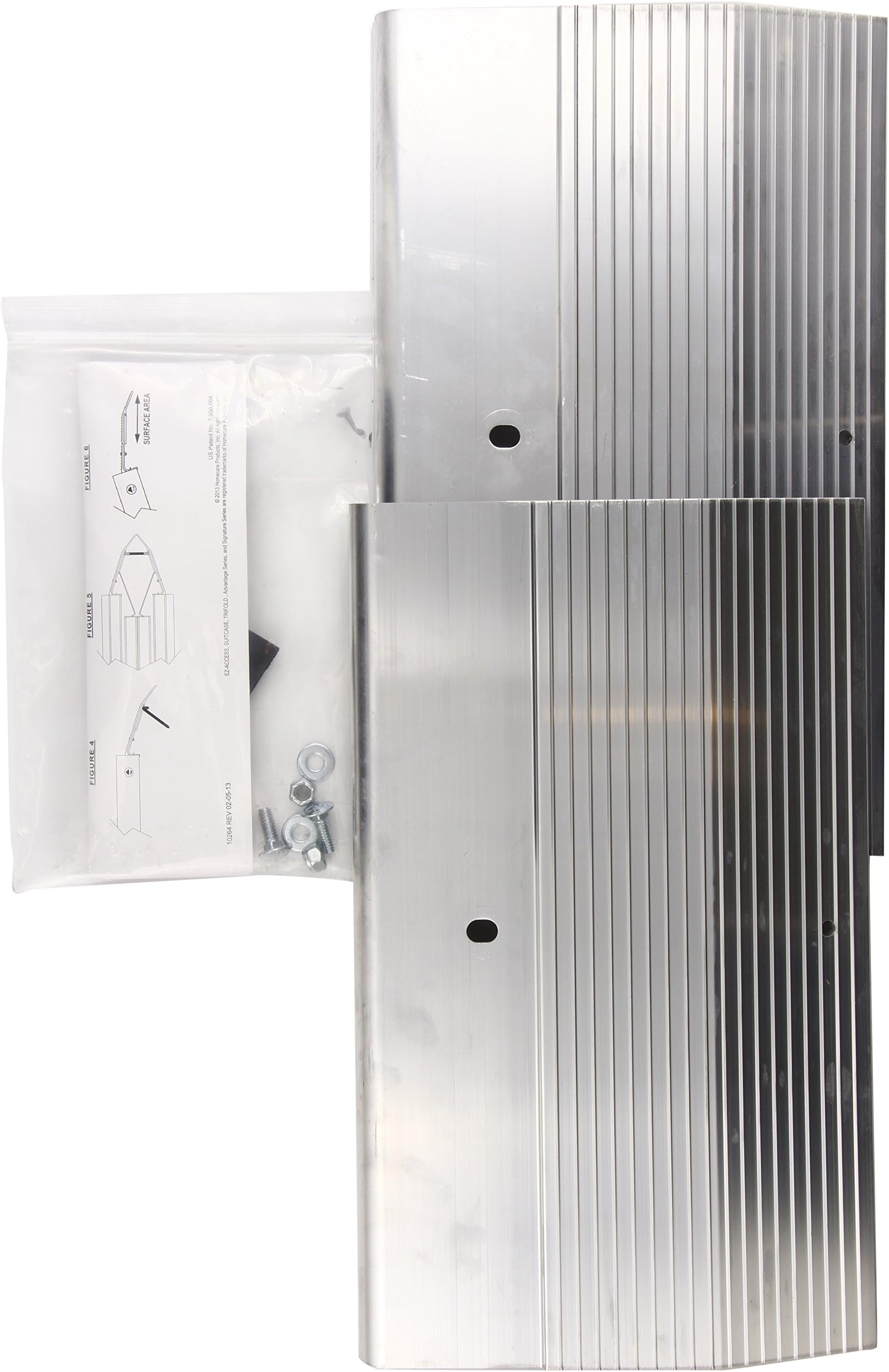 EZ-ACCESS Patented Aluminum Suitcase Top Lip Extension TLE with Slip Proof Surface, and 500 Pound Weight Capacity for Wheelchairs and Scooters Only
