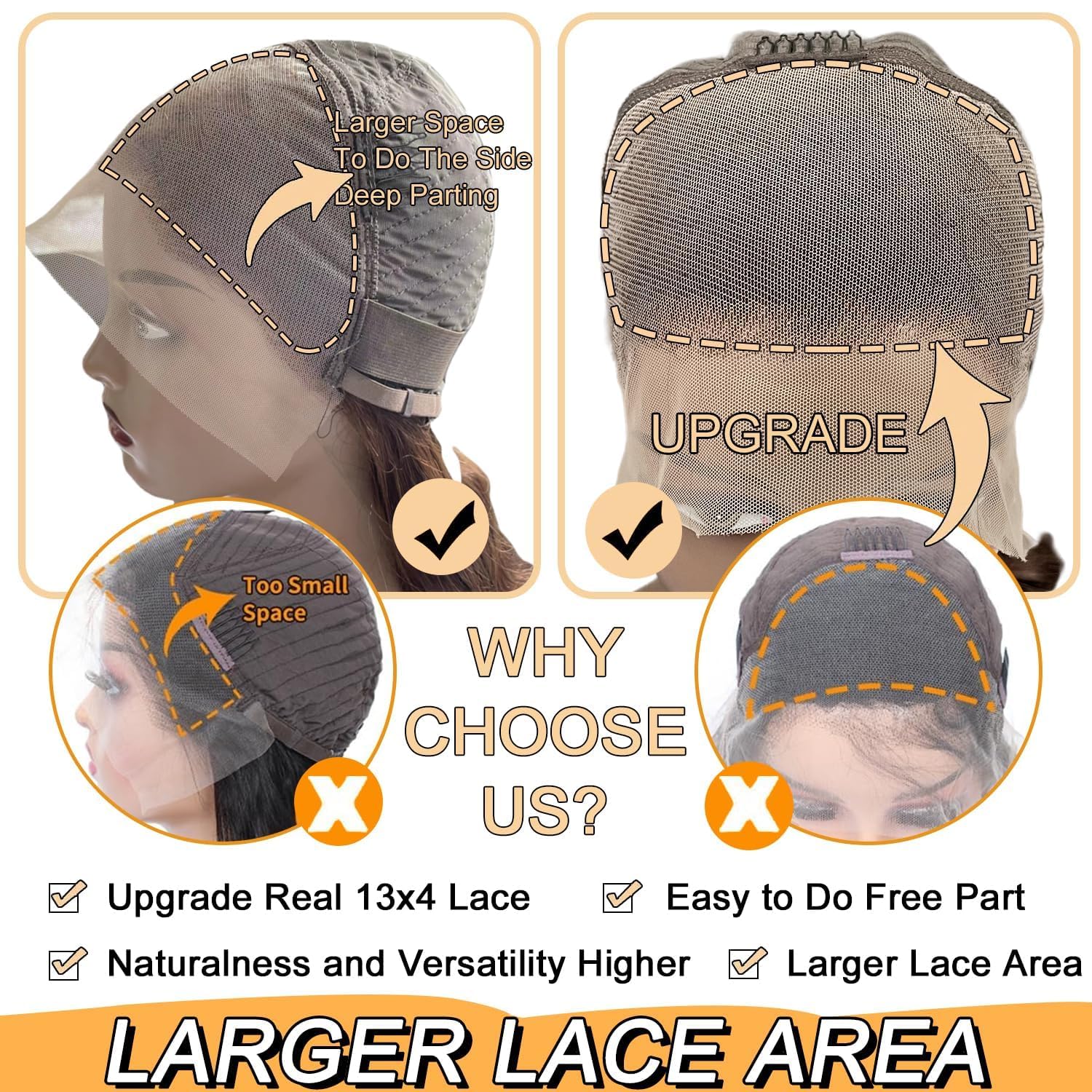 Chocolate Brown Lace Front Wig Human Hair 180% Density 26 Inch 13x4 HD Transparent Human Hair Wigs Colored Body Wave Hair Wig Pre Plucked with Baby Hair