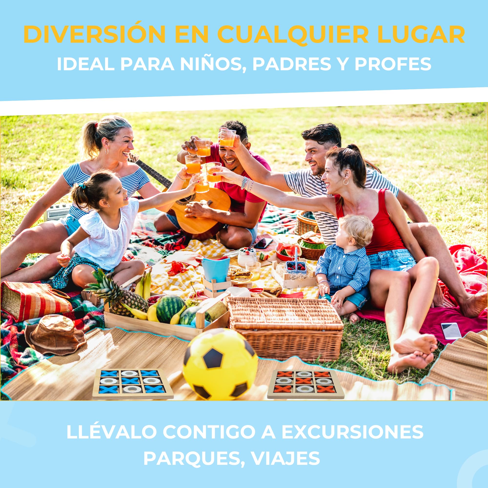 Regalos Cumpleaños Niños Colegio | Detalles Cumpleaños Niños | Regalos Cumpleaños Infantiles | Pack de 25 Juegos 3 en Raya de Madera, Regalitos Invitados Cumpleaños, Relleno Piñata