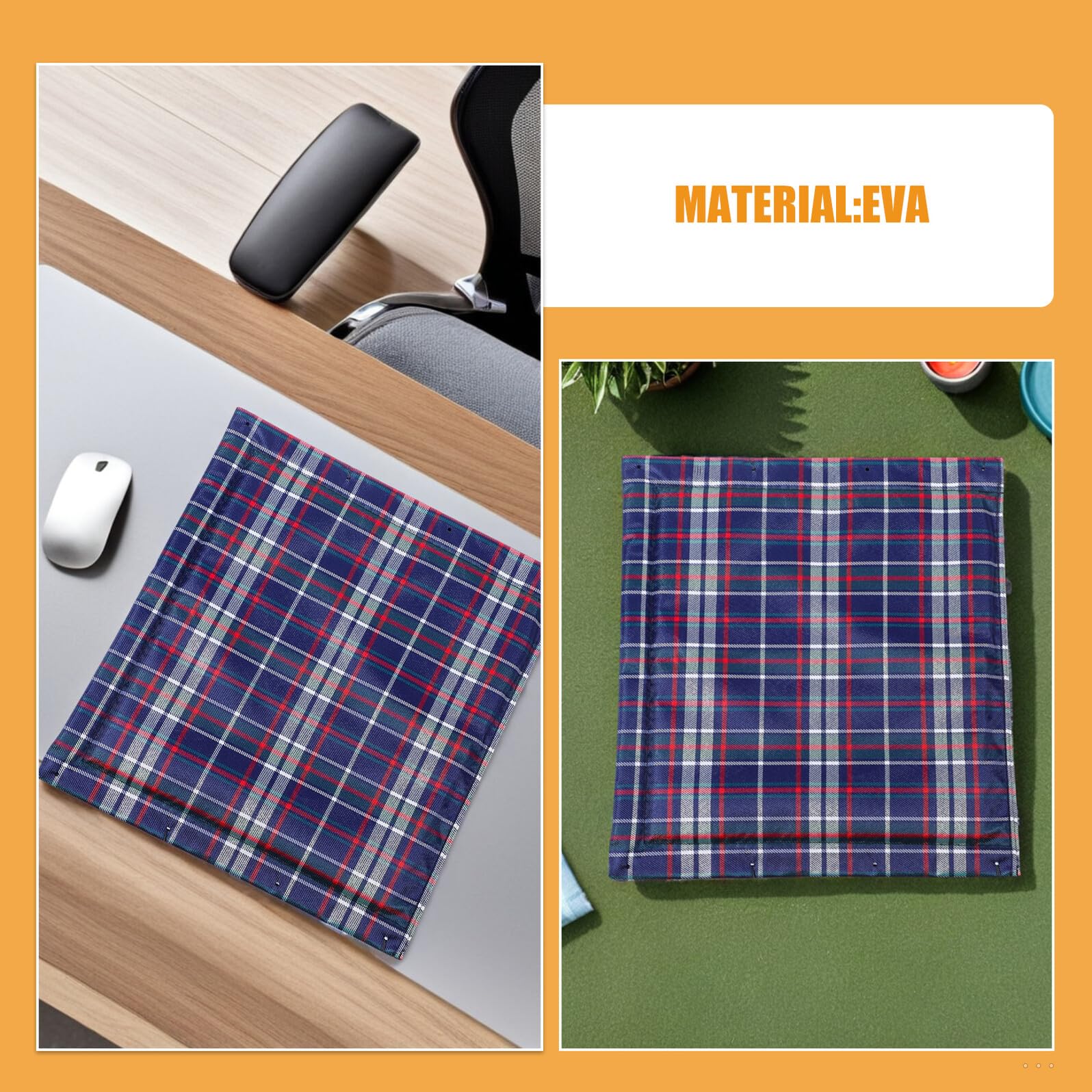 VALICLUD 2 Cojines para Silla de Ruedas para Personas Mayores Cojín Grueso de Tela Oxford Transpirable Antideslizante Asiento Cómodo y Resistente para Uso Clínico y Familiar