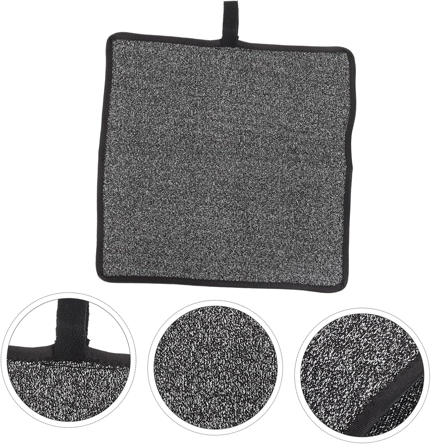 1pc Cut Resistant Table Mat Double-Sided Desktop Protector for Home and Restaurant Use Safe and Wear-Resistant Security Table Mat Black