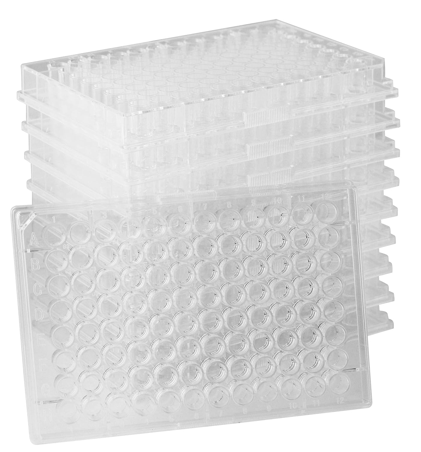 RPI 96 Well Assay Plate, Non-Sterile, Flat Bottom Without Lid, 10 per Bag, 100 per Case