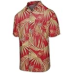 FOCO New England Patriots NFL Mens Hawaiian Button Up Shirt - S