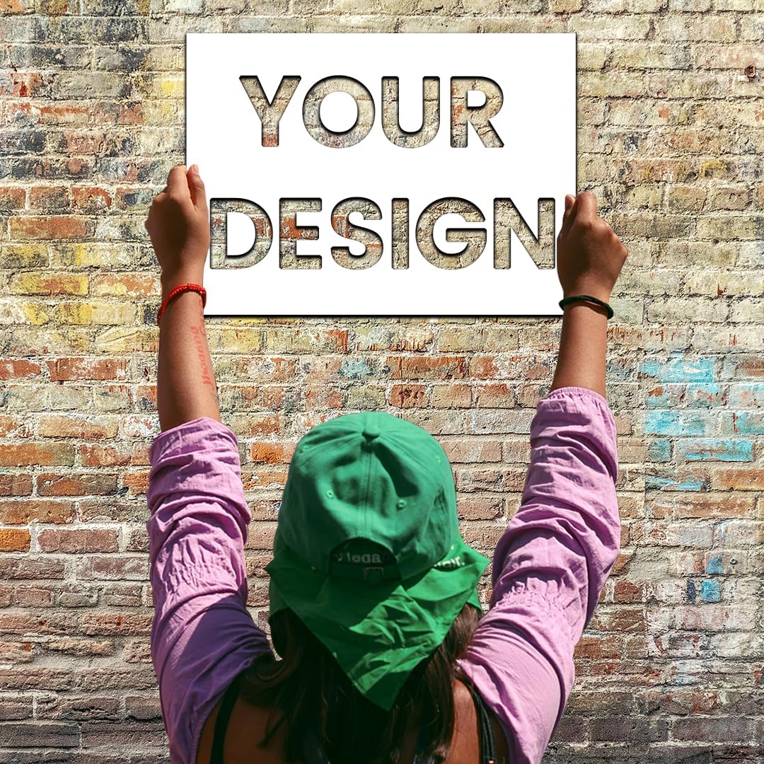 Custom Reusable Stencils, Personalized Text Stencil for Spray Painting & Sign Making, Durable Plastic, Metal & Wood Stencils, Multiple Material Options, Custom Stencil - Image 4