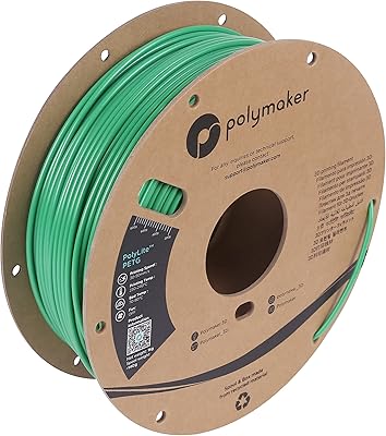 27 – Polymaker PETG Filament 2.85mm 1kg Green 3D Printer Filament, PolyLite PETG 3D Printing Filament 2.85mm, Dimensional Accuracy +/- 0.03mm, Pr…
