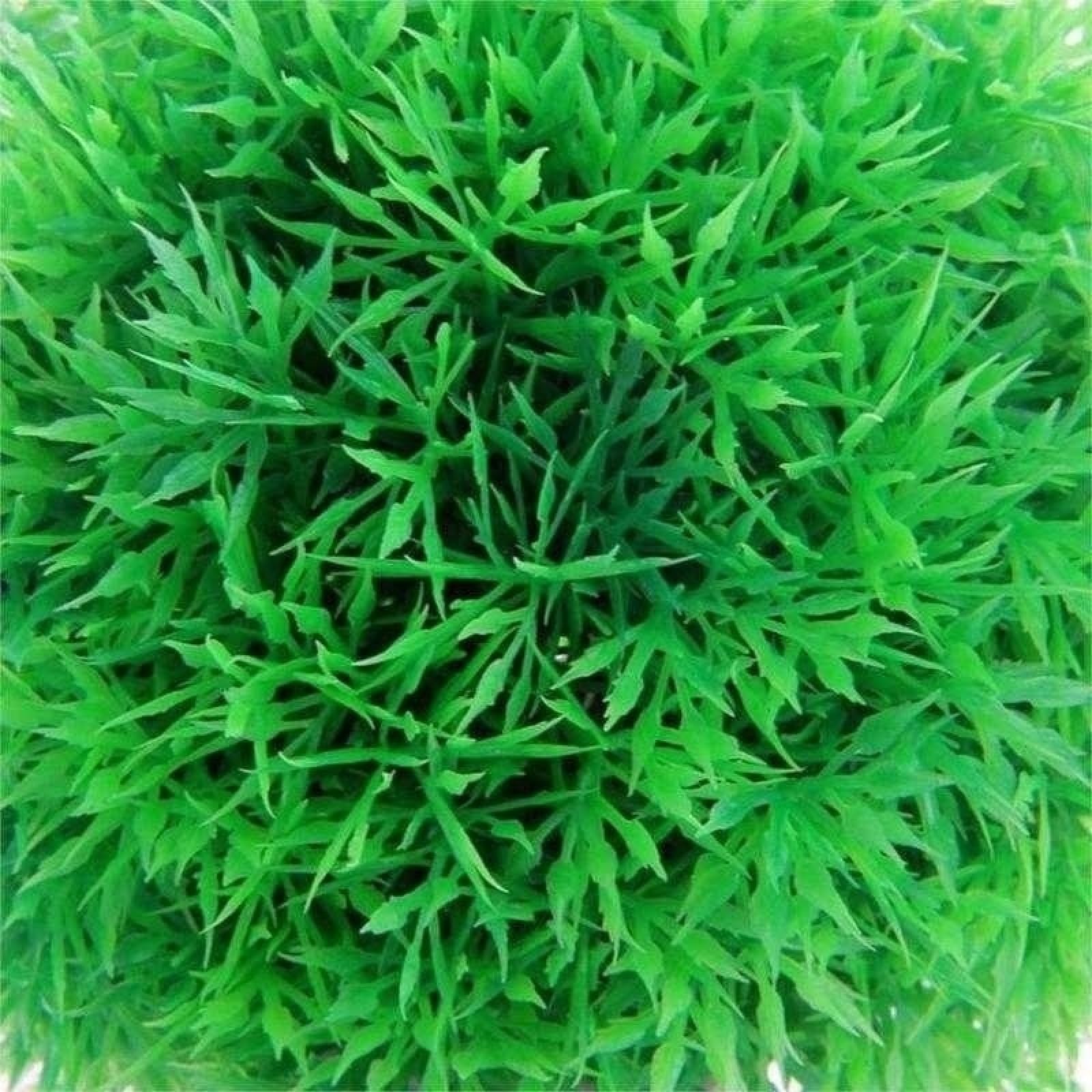 Plantas acuáticas Artificiales de plástico, Bolas Hierba for Acuario, Adorno for pecera, 4 Unidades, Color Verde