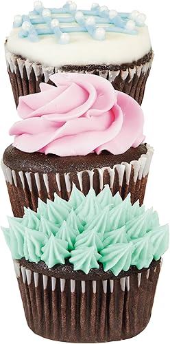 Miniatura 4 de PrepWorks Kit de decoración de bombillas de glaseado de 4 piezas con 3 puntas de tuberías, rojo, para pasteles, cupcakes y pasteles