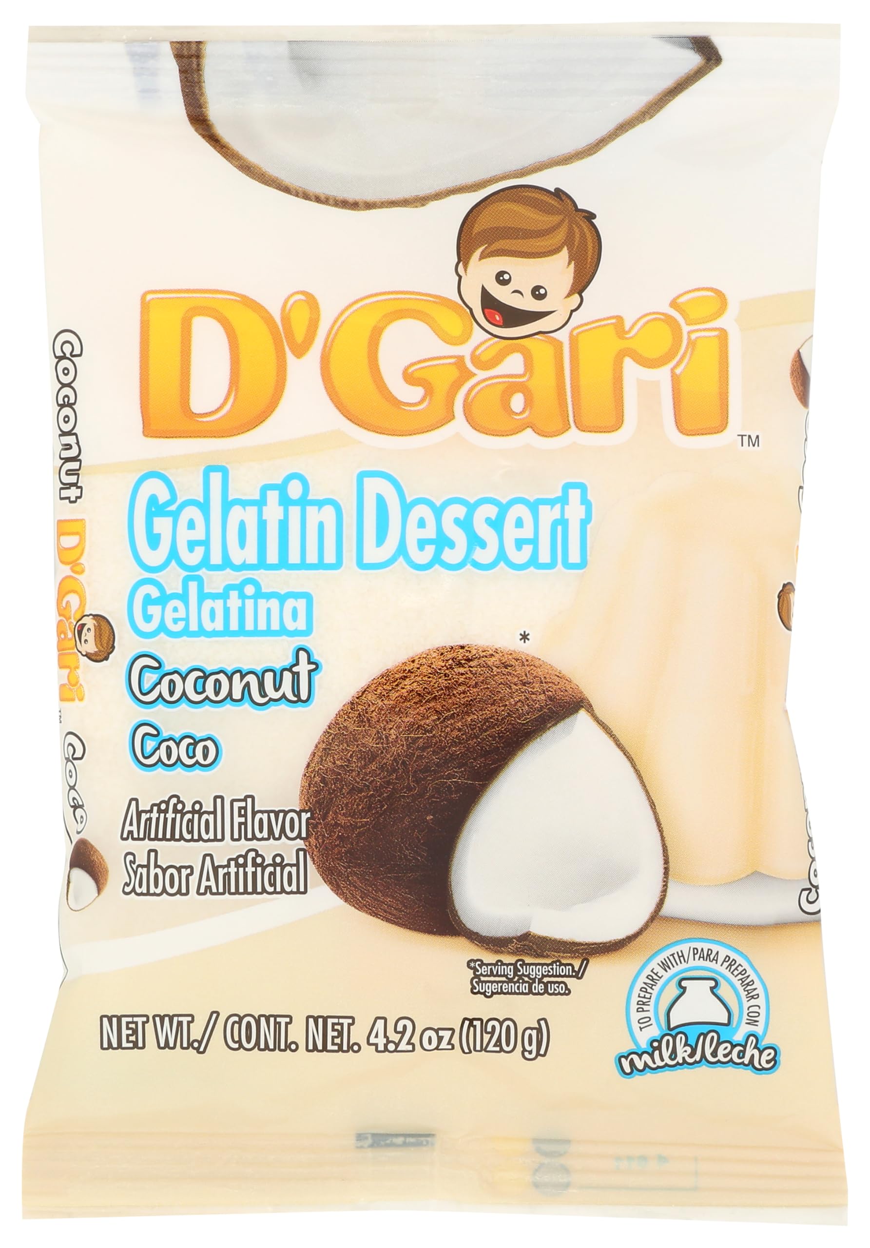 DGariGelatin Dessert Coconut- Coco- 5 pack (COCONUT)