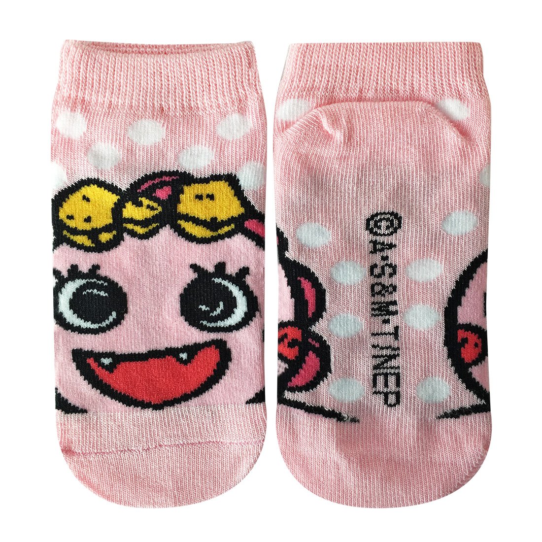 Amazon.co.jp: NHK キッズソックス がんこちゃん ドット ピンク