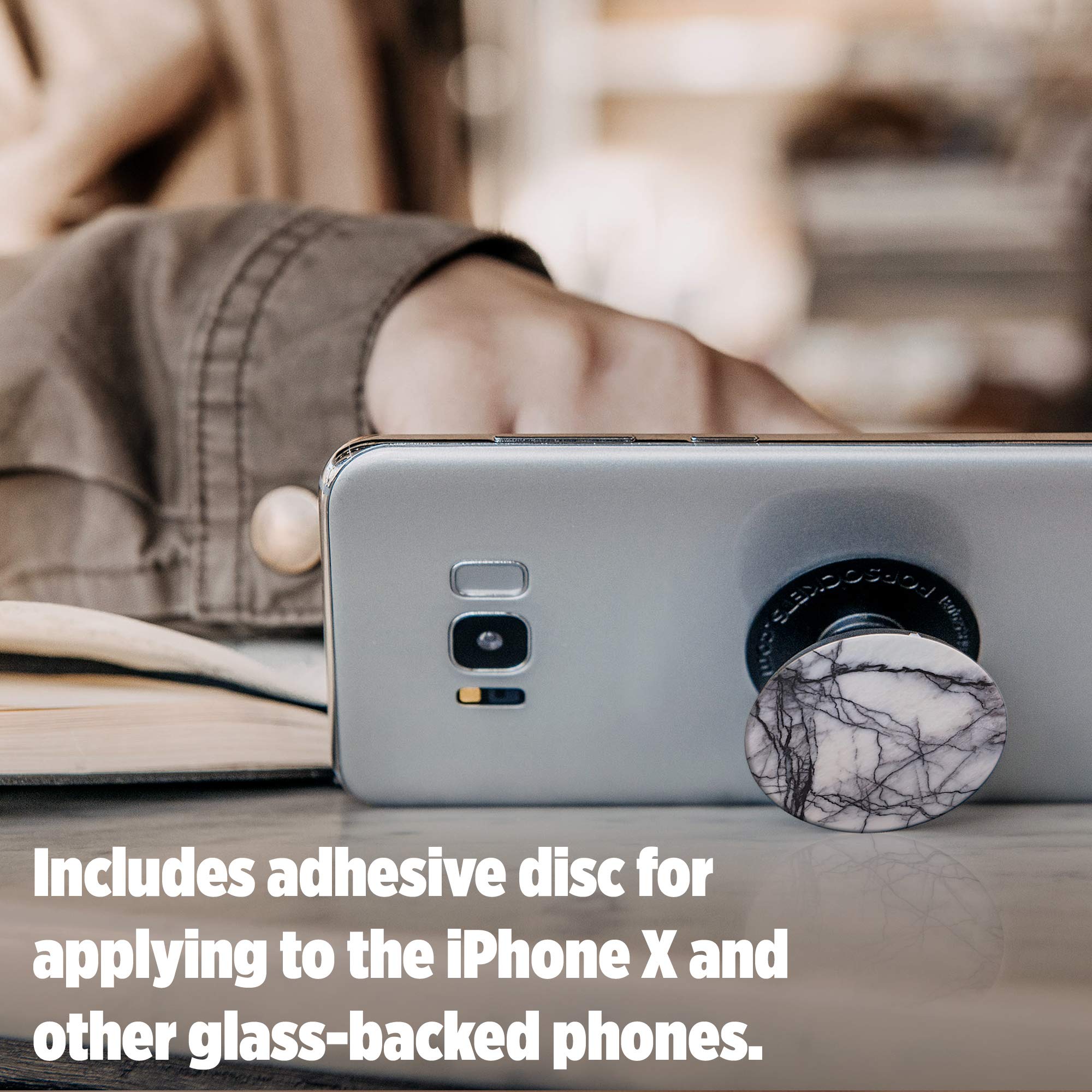 PopSockets 707194 Uchwyt na Smartfon, White Marble