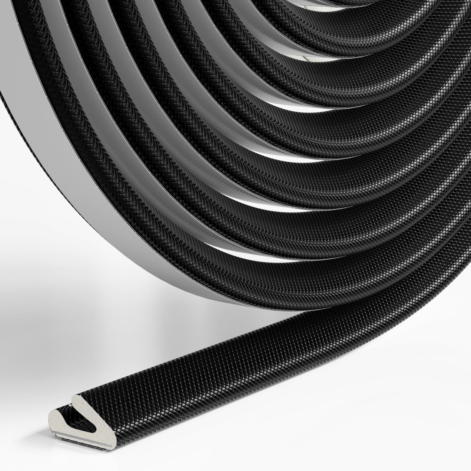 Conwang Black Draft Excluder Tape For Door And Window,V-Shape Self Adhesive Door Sealing Strip,Draught Excluder Insulation Foam Tape For Windows,Window Draft Seal Strip,Soundproofing Weather Stripping (, 6M)