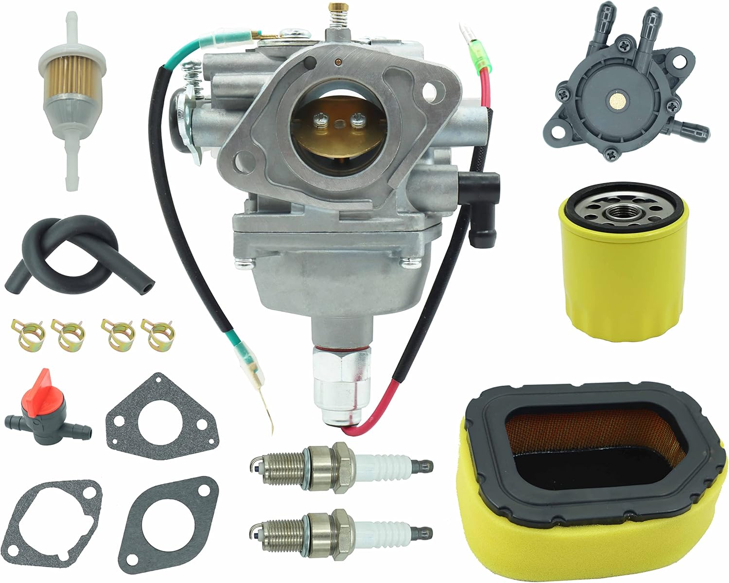 Carburetor Kit for Kohler Motor Courage SV720 SV725 SV710 SV715 SV730 SV735 SV740 SV810 SV820 SV830 SV840 22HP 23HP 24HP 25HP 26HP 27HP Engine with Air filter/Fuel Pump