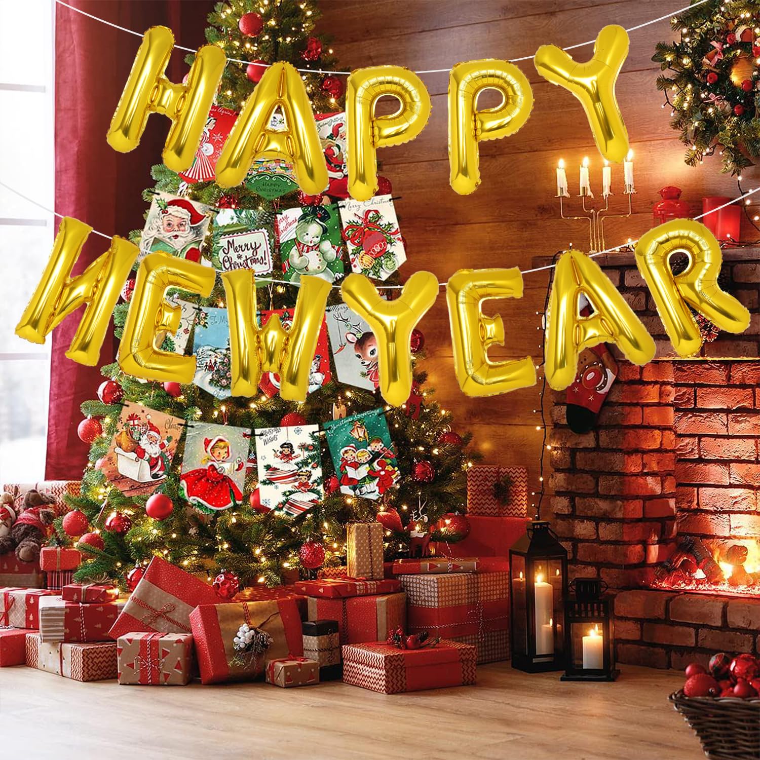 2024 ハッピーニューイヤー　装飾　バルーン Amazon | Joy Bang Happy New Year デコレーション 78個 2024 大晦日