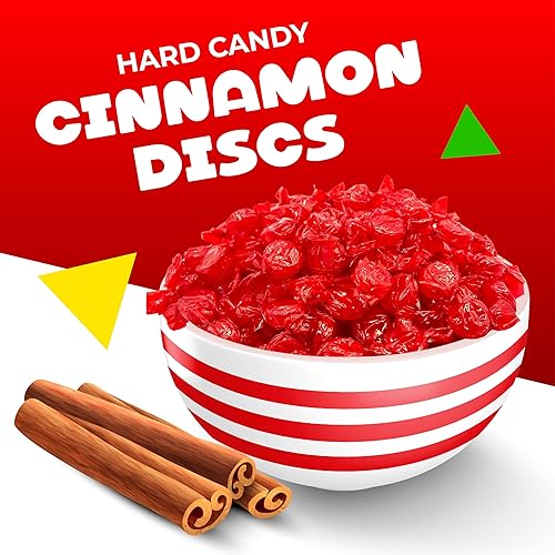Miniatura 4 de LaetaFood Arcor - Caramelo duro con discos de canela, caramelo envuelto en rojo (bolsa de 2 libras)