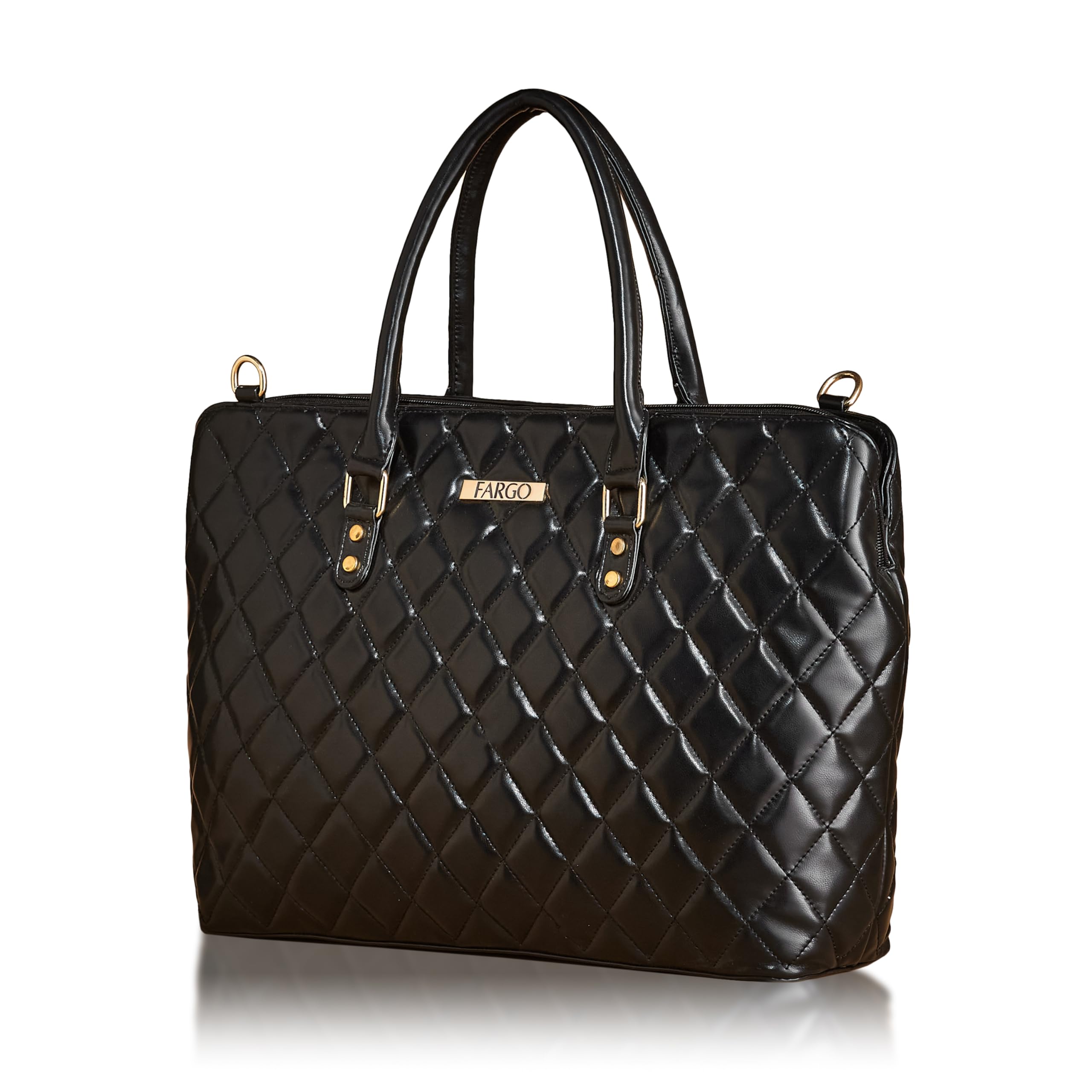 Fargo PU Womens Stylish Stripped Textured Handbag (Black) (B0D49RSNK4) Amazon Price History, Amazon Price Tracker