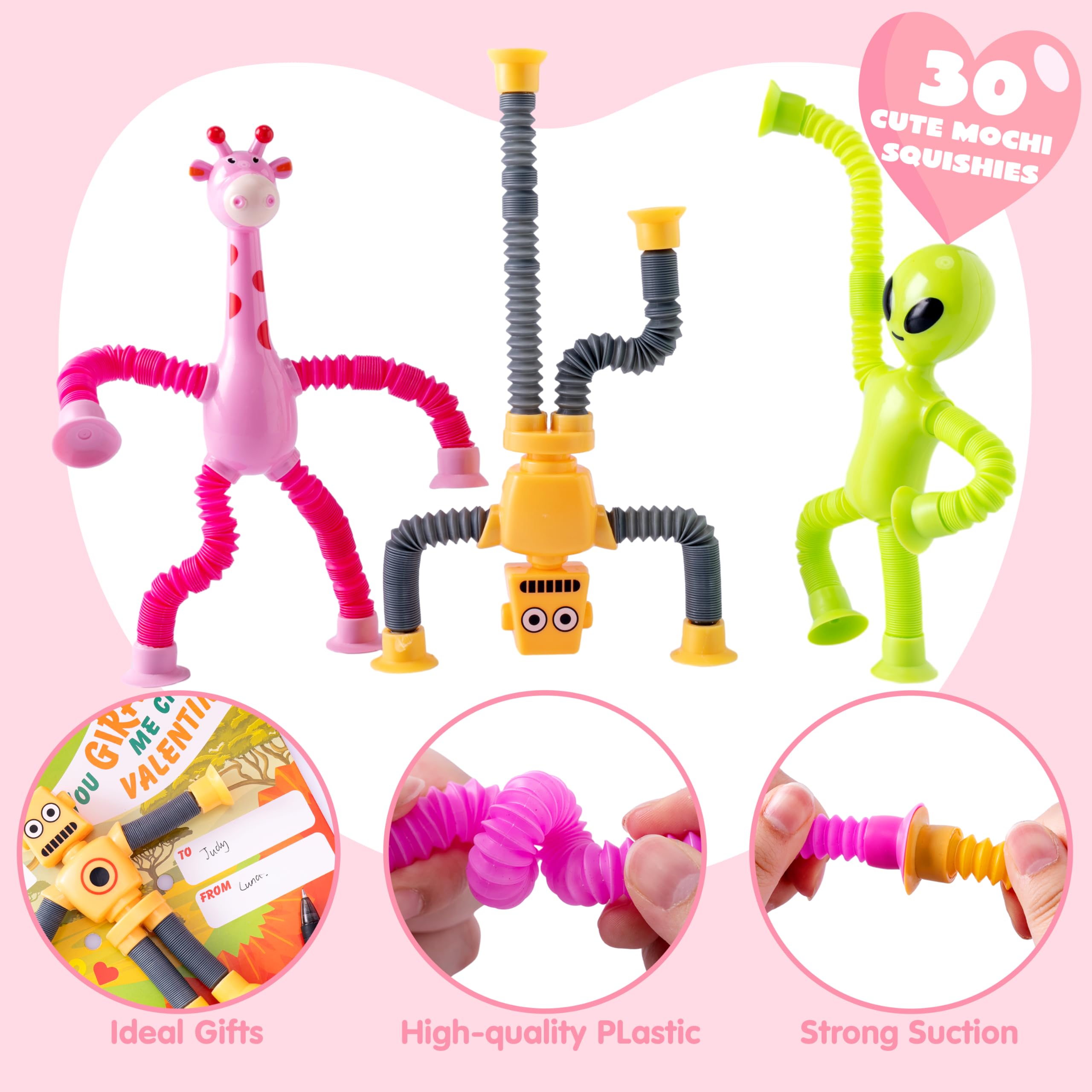 Amazon.com: JOYIN 12 Packs Valentine's Day Telescopic Suction Pop