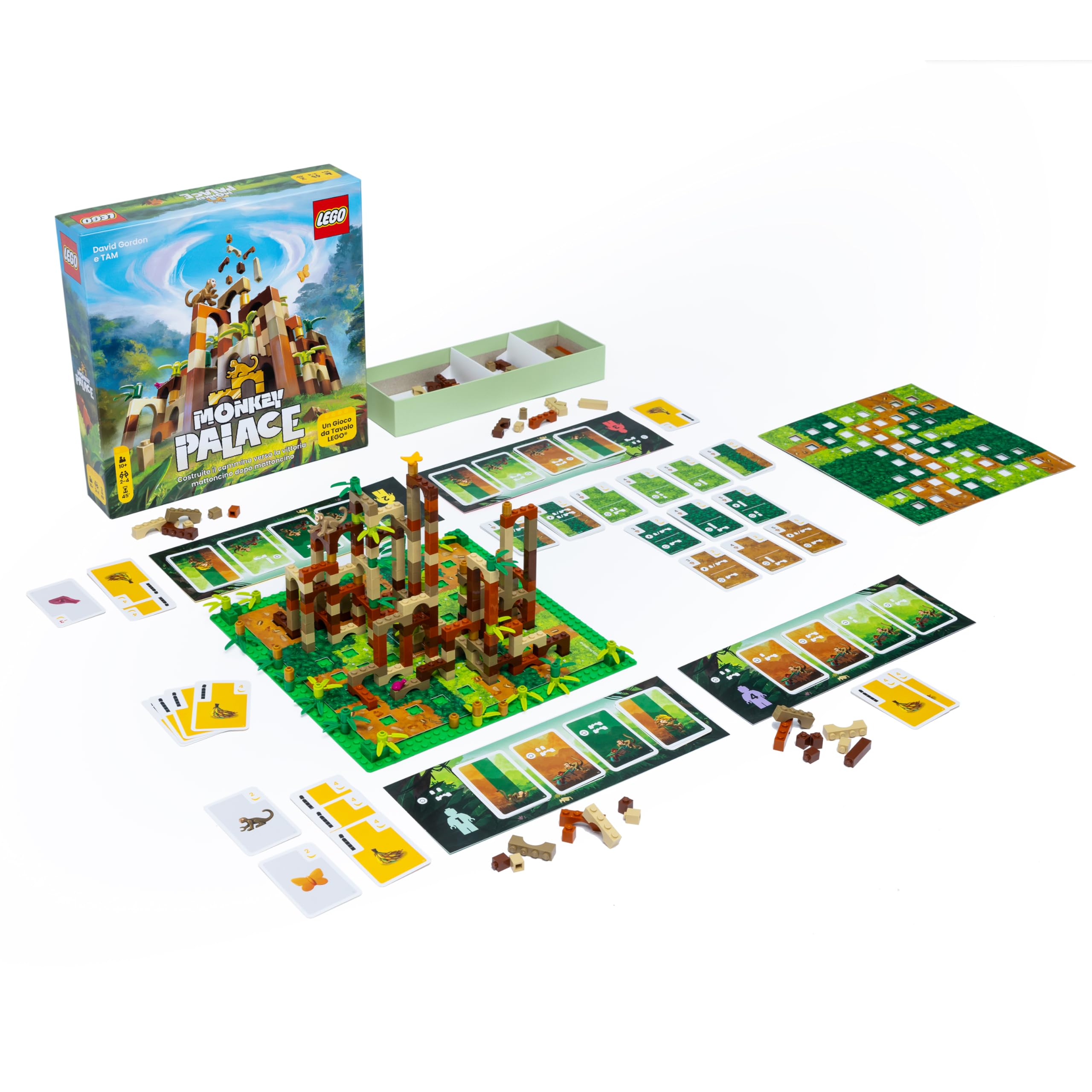 Asmodee – MONKEY PALACE – Gioco da Tavolo Lego | Gioco da Tavola di Strategia e Costruzioni con Mattoncini Lego – 2-4 Giocatori – 10+ Anni – 45 Minuti – Edizione Italiana