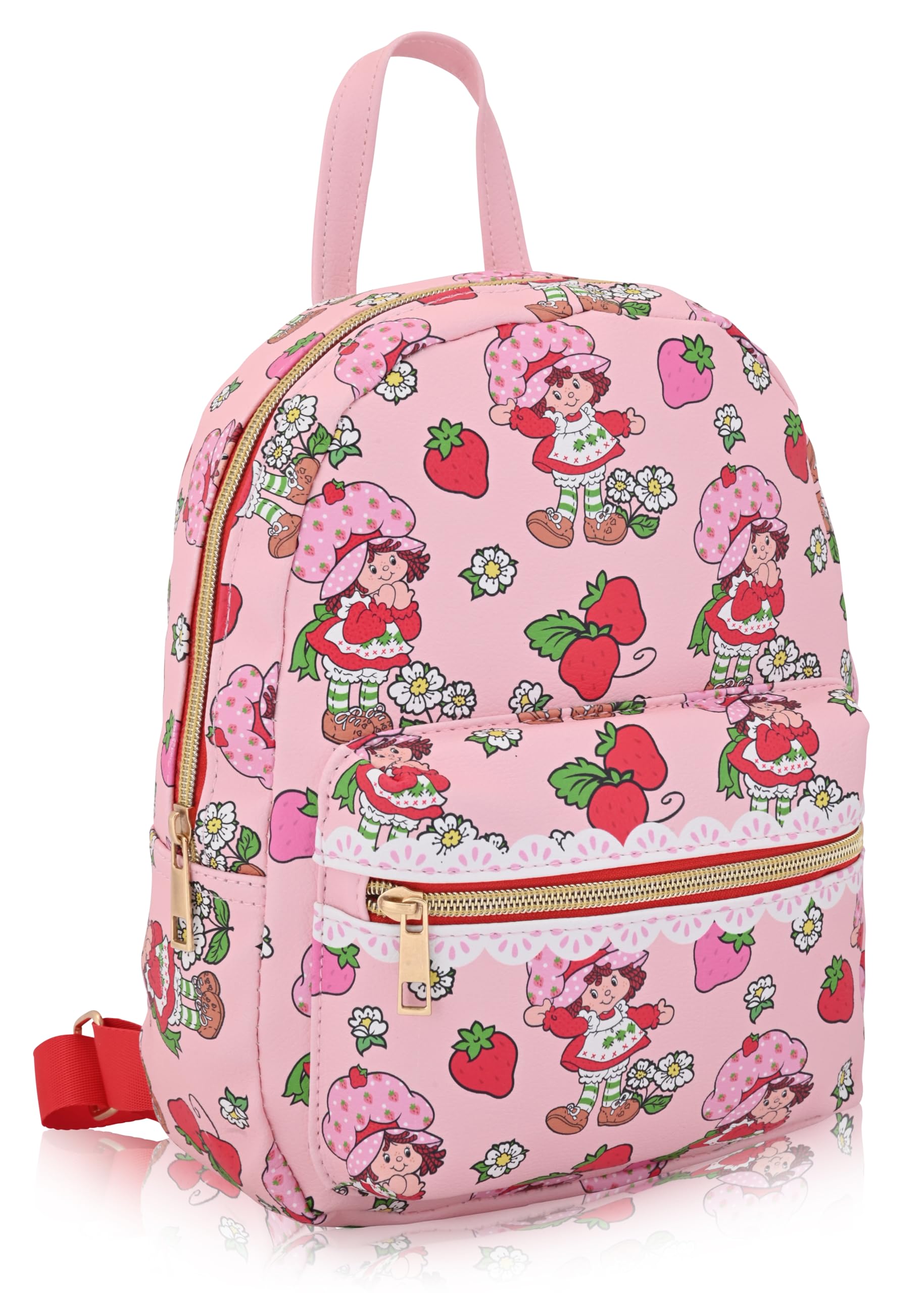 Strawberry Shortcake Backpack for Women, Men, Unisex | Cute PU Leather 10