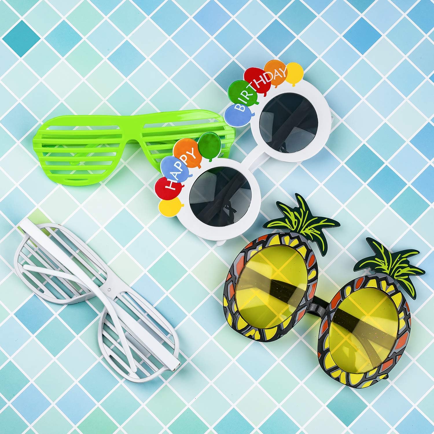 15 Pack Glasses Favor Sets Party Sunglasses Dress Up Themed Photo Booth Props Eyeglasses - Image 3