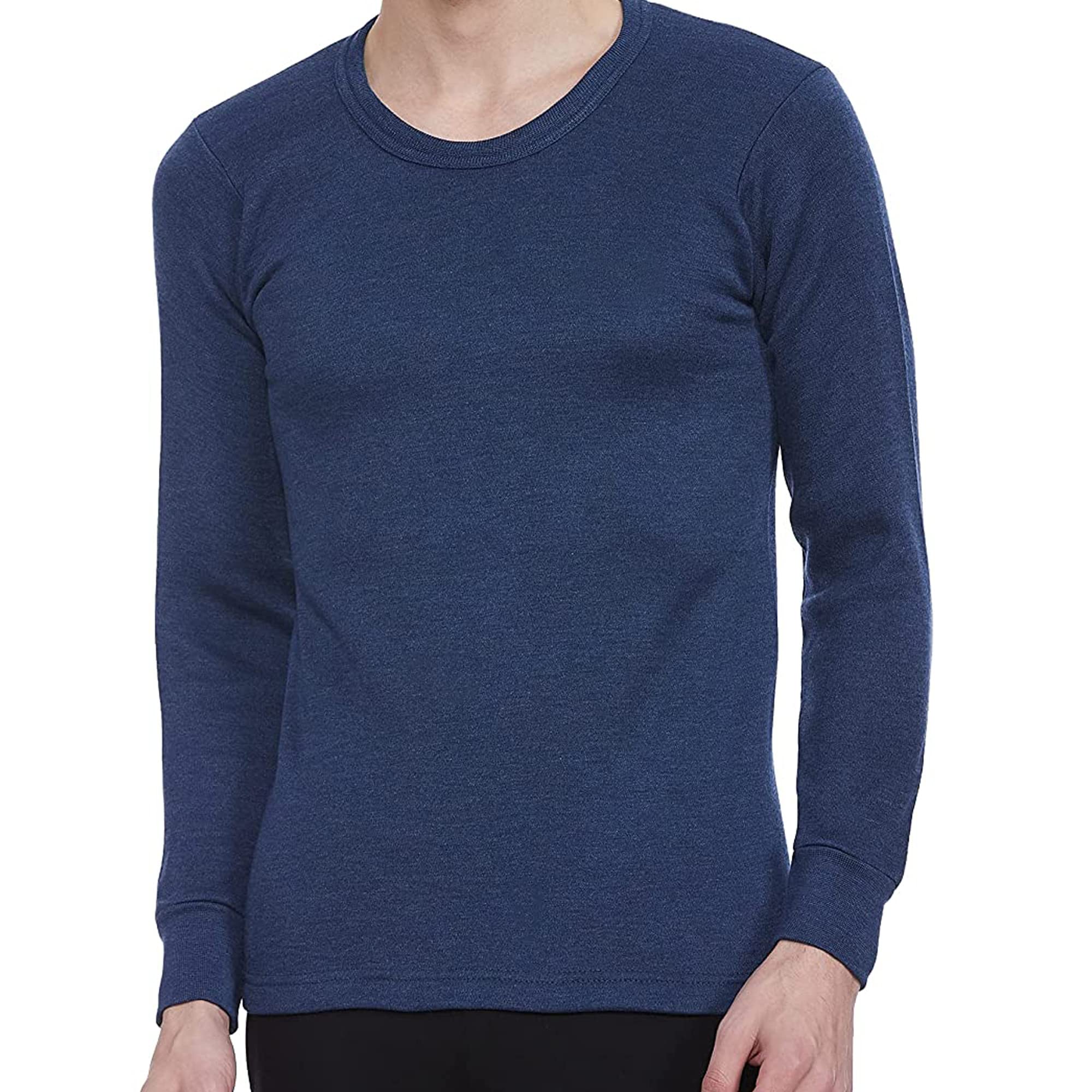 Men Thermal TOP - Warmtech, Low Neck, Extra Warm Skin Friendly with Superior Heat Retention | Slim Fit Solid Alpine IntelliHeat Thermal Vest-image-29