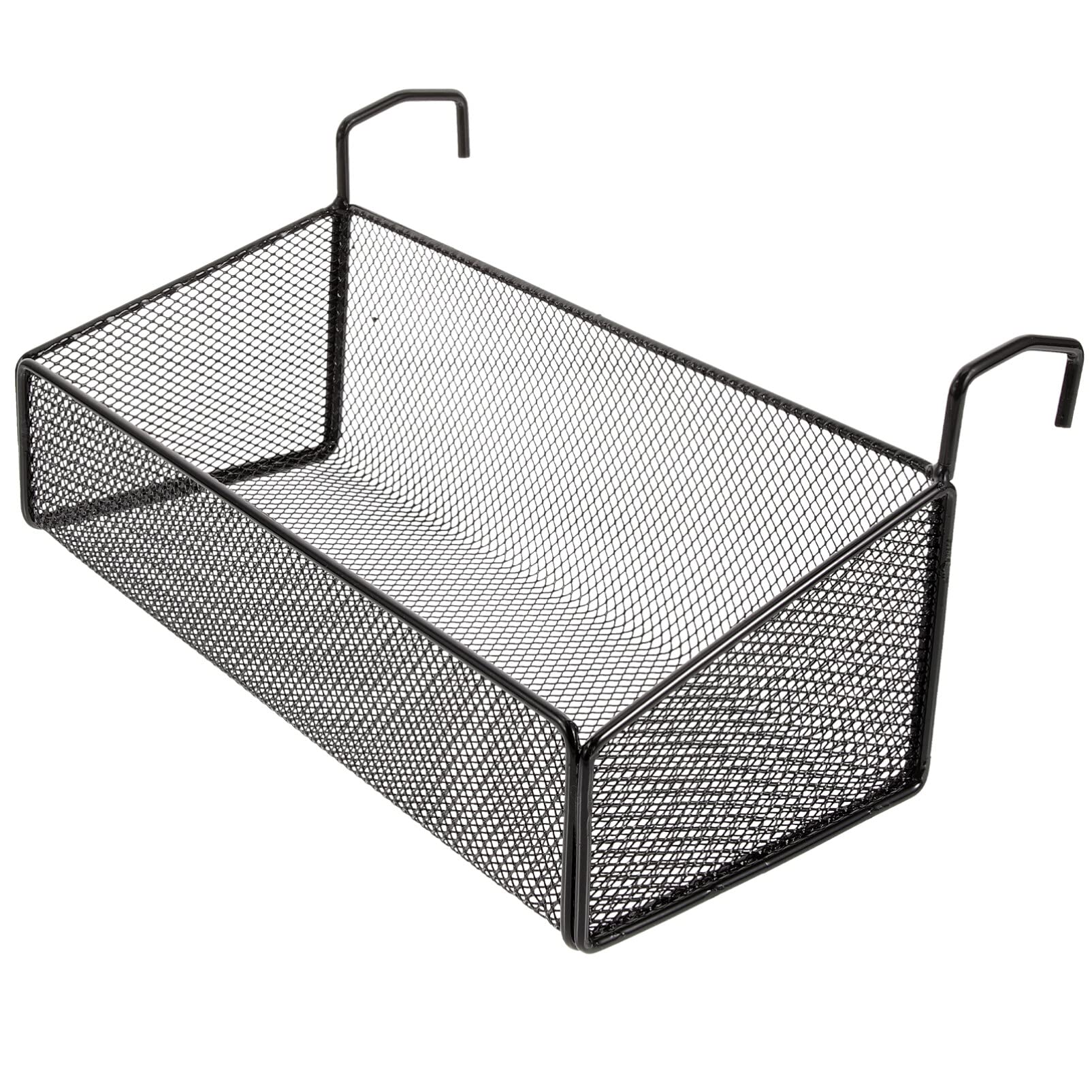Yardwe Cestino Portaoggetti Per Piscina Cestino In Griglia Di Ferro Con Ganci Contenitori Portaoggetti Per Piscina Portasalviette Per Piscina Fuori Terra Nero