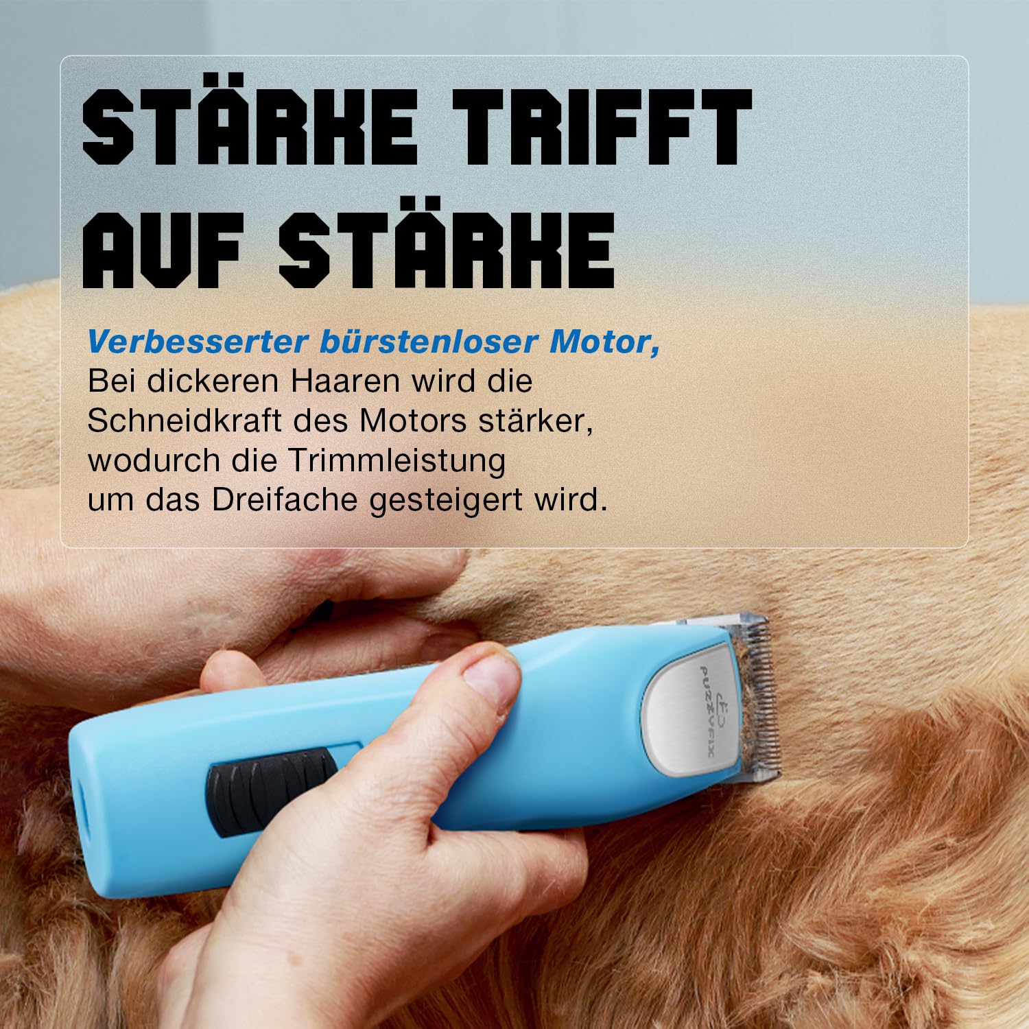 Professionelle Hundeschermaschine profi,2 Geschwindigkeits Schermaschine Ergonomisches Design Hund Katze,Hundetrimmer Hundehaarschneidemaschine für Dickes, Langes und Lockiges Tierhaare Fell