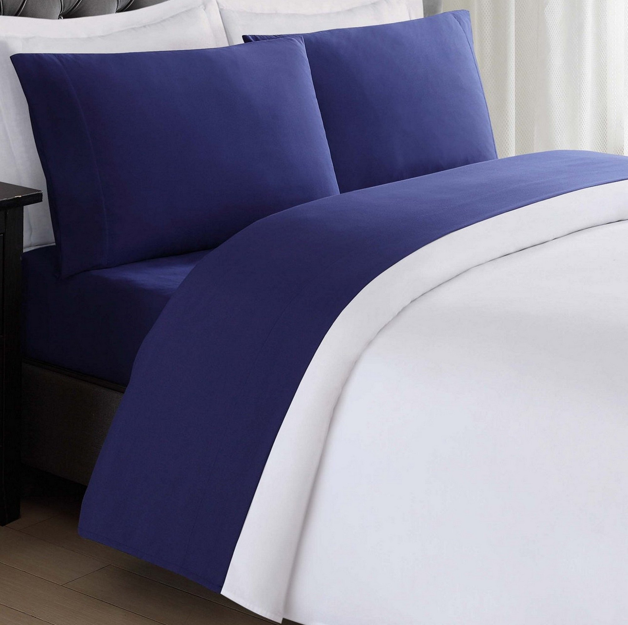 Lavish Home 1200 Bedding Set, Bone, Twin XL