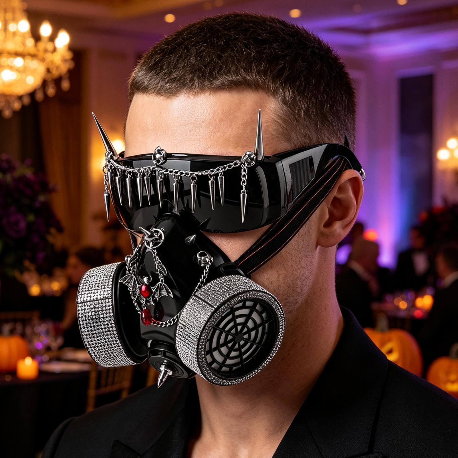 Kostium Z Maską Przeciwgazową Z Gotyk Steampunk Akcesoria Kostiumowe | Halloweenowe Okulary Gazowe Do Odgrywania Ról Dla Kobiet Mężczyzn Na Scenę Bar Imprezę Festiwal Muzyczny Film