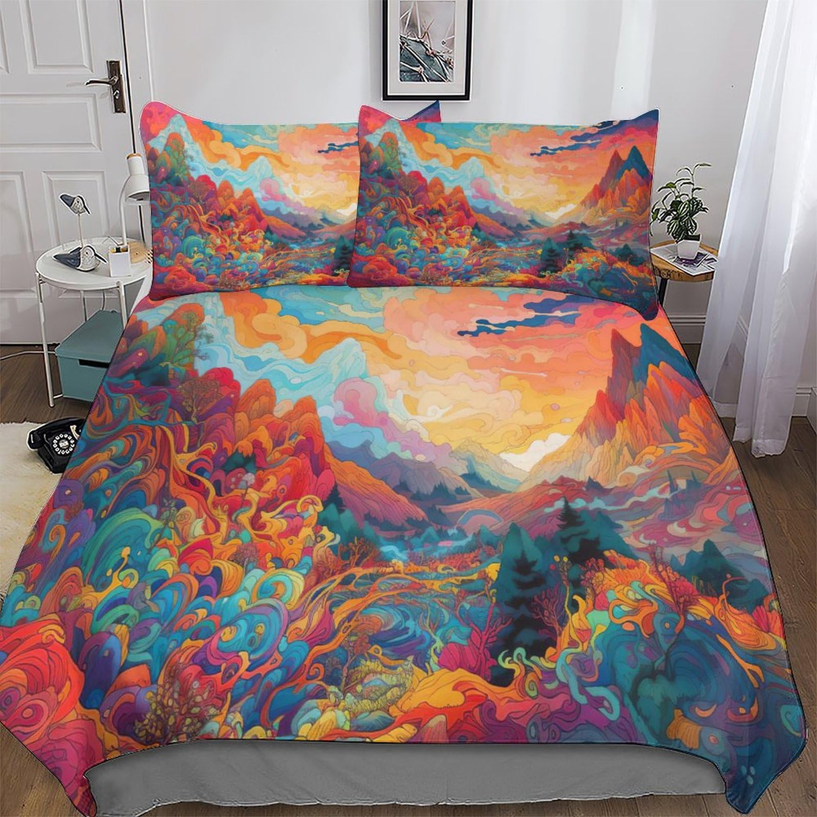 Parure de lit psychédélique pour transformer l'ambiance de votre chambre