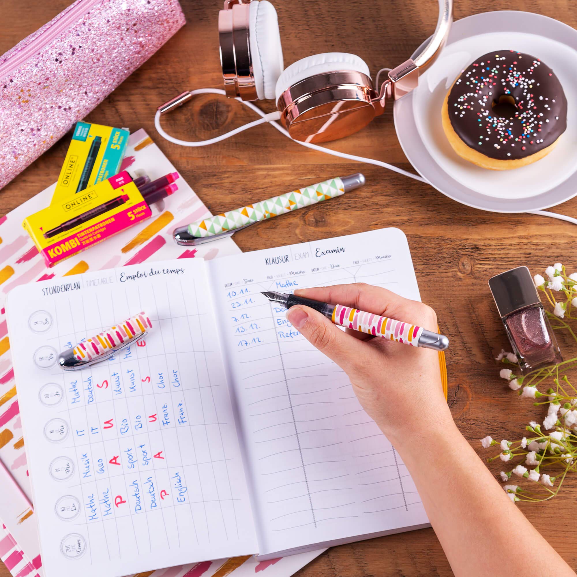 Online Vulpen College Voetbal, Inktvuller Voor Rechtshandigen Ergonomisch Handvat Hoogwaardige Iridium Veer Medium Standaard Inktpatronen Incl Combinatiepatroon Blauw Geschikt Mensen Met 750871476