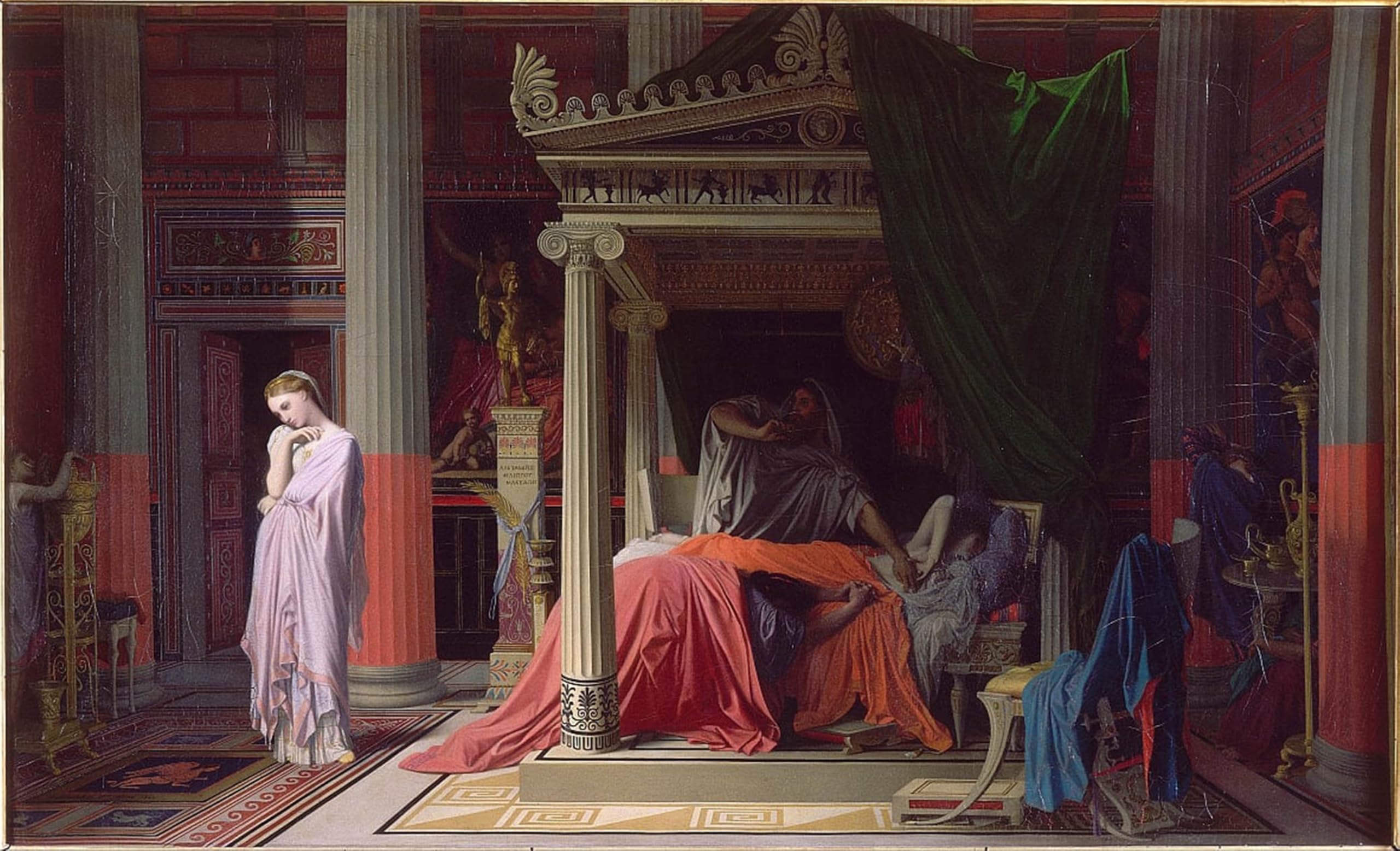 Affiches et Gravures Impression Sur Toile Maladie d'Antiochus Ingres - 5