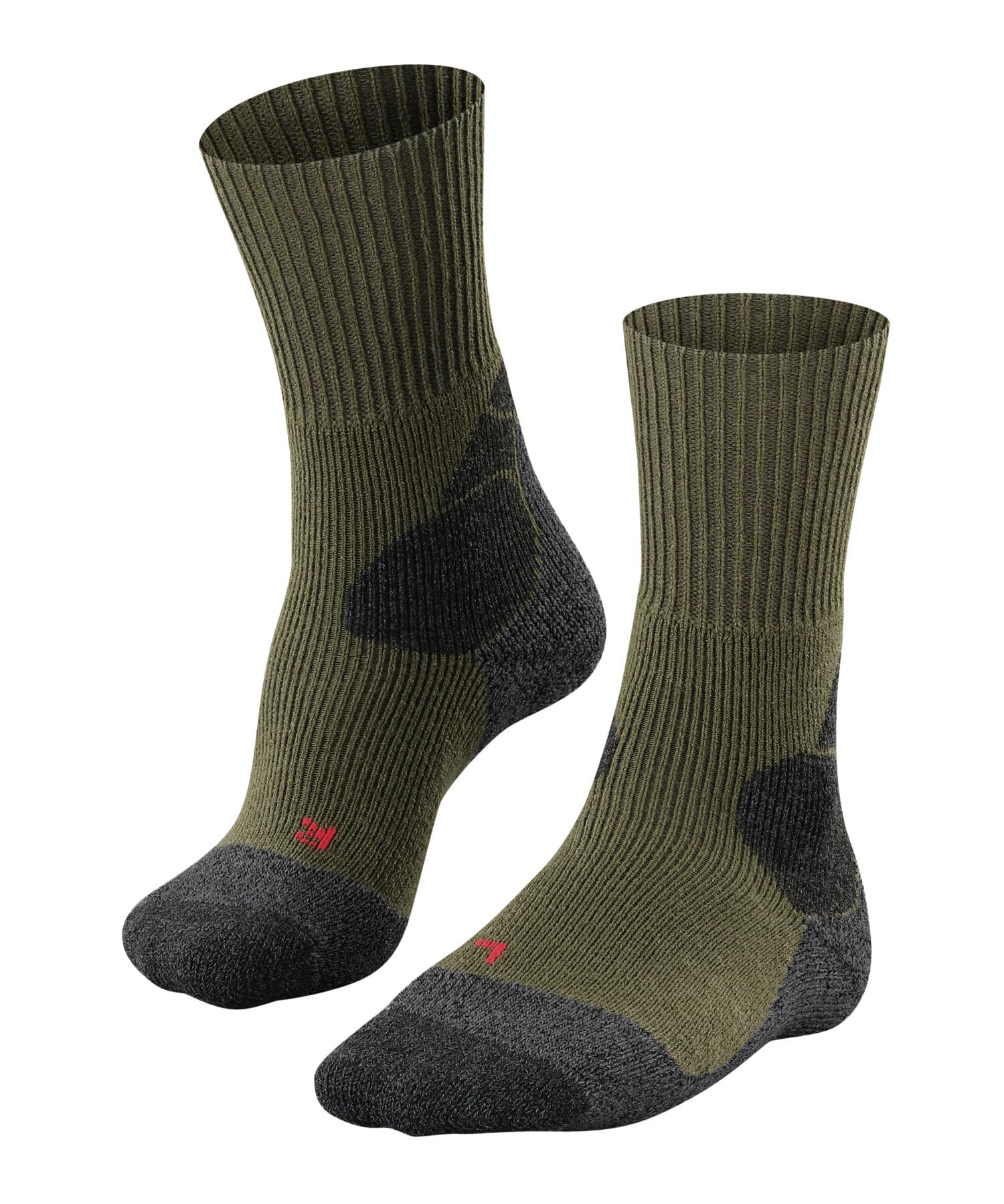 FALKE Men's TKX Expedition M So Wool Thick Anti-Blister 1 Pair Hiking Socks, Green Olive 7830, 9.5-10.5