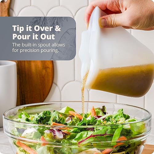 Miniatura 6 de Greater Goods Recipientes de silicona reutilizables para almacenamiento de alimentos, sin BPA, aptos para microondas y horno, transparentes, 16